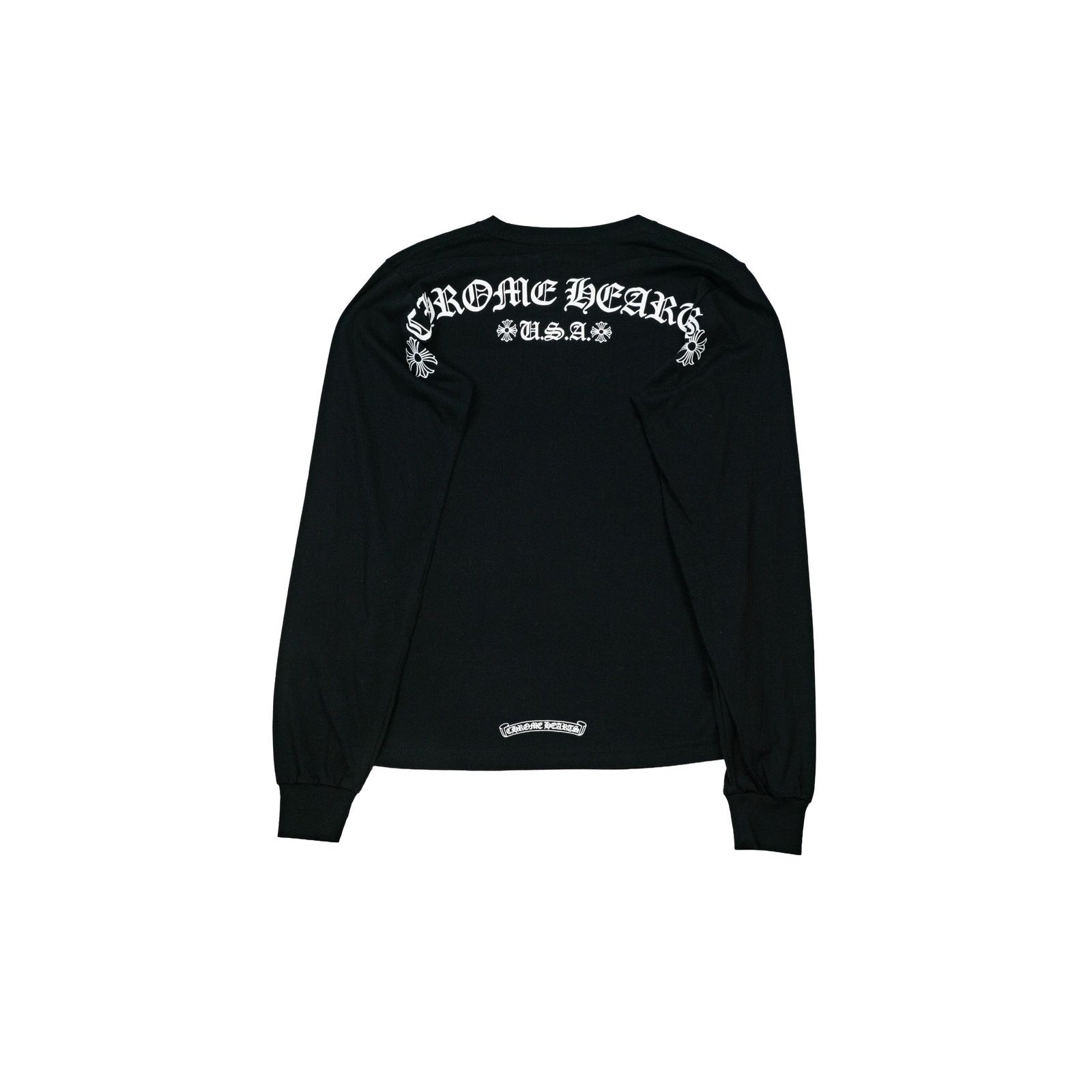 Chrome Hearts Black USA Script Long Sleeve Size US S / EU 44-46 / 1 - 2 Thumbnail