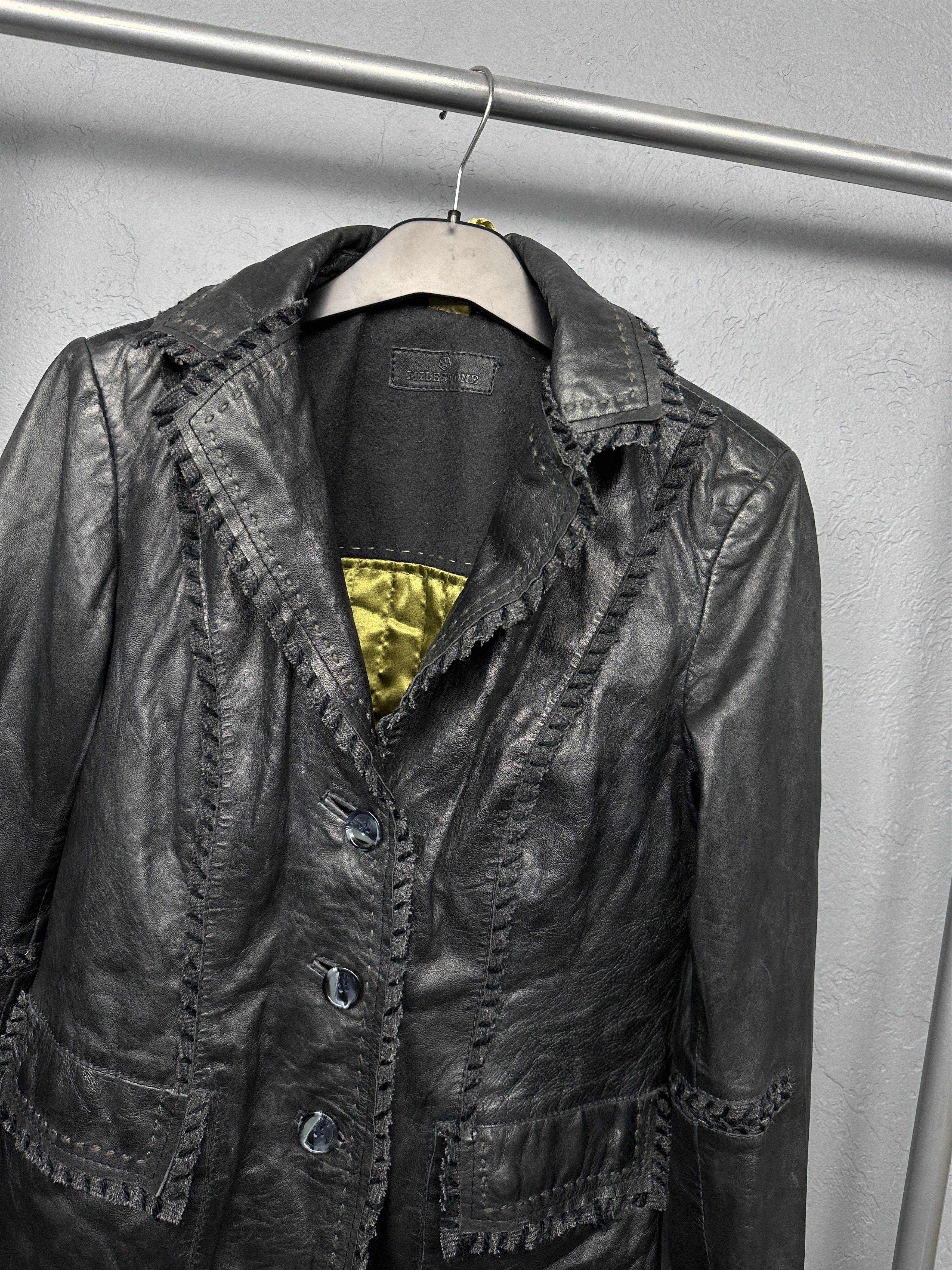 Milestone Milestone Womens Lamb Leather Jacket Size M / US 6-8 / IT 42-44 - 2 Thumbnail