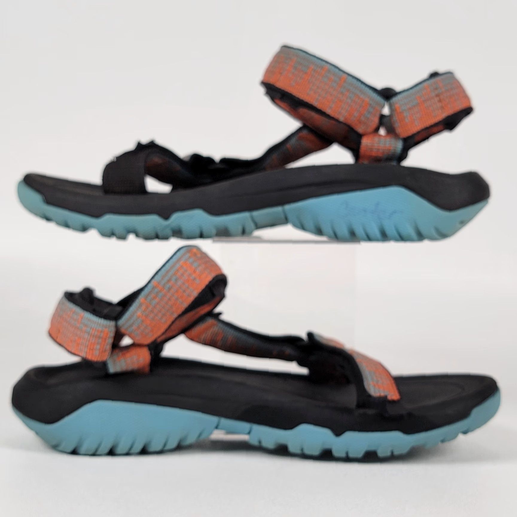 Teva TEVA WOMEN SANDAL HURRICANE XLT2 ORANGE/BLUE, 5, MEDIUM, WATER FRIENDLY, ARCH SUPPORT, Hook & Loop, Nylon, Sports Sandals, Womens Size US 5.5 / IT 35.5 - 4 Thumbnail