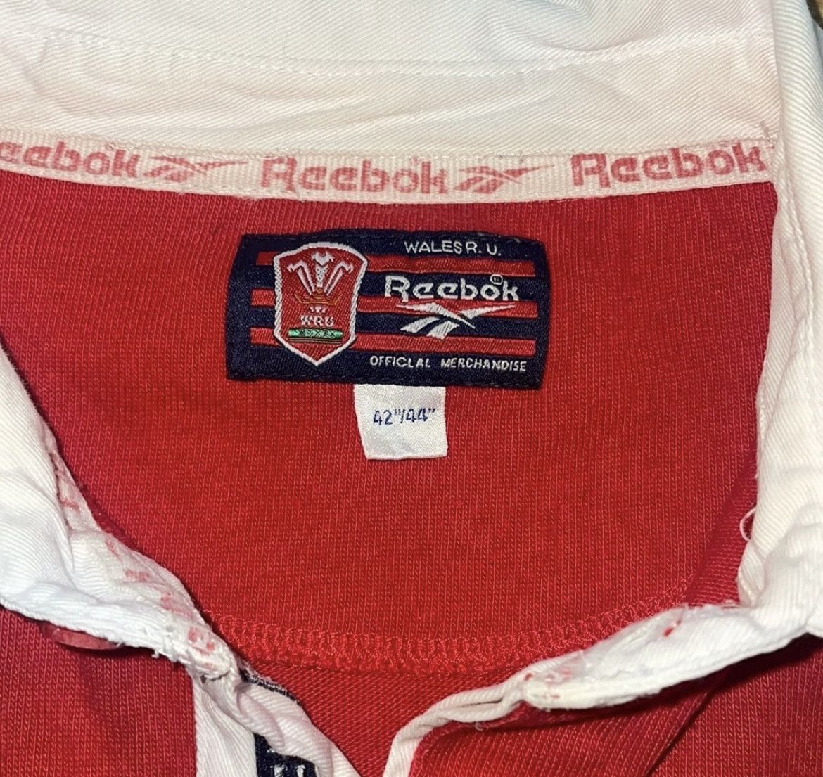 Reebok Vintage Wales Rugby Union Reebok Long Sleeve Rugby Shirt 90s Size US XL / EU 56 / 4 - 2 Thumbnail