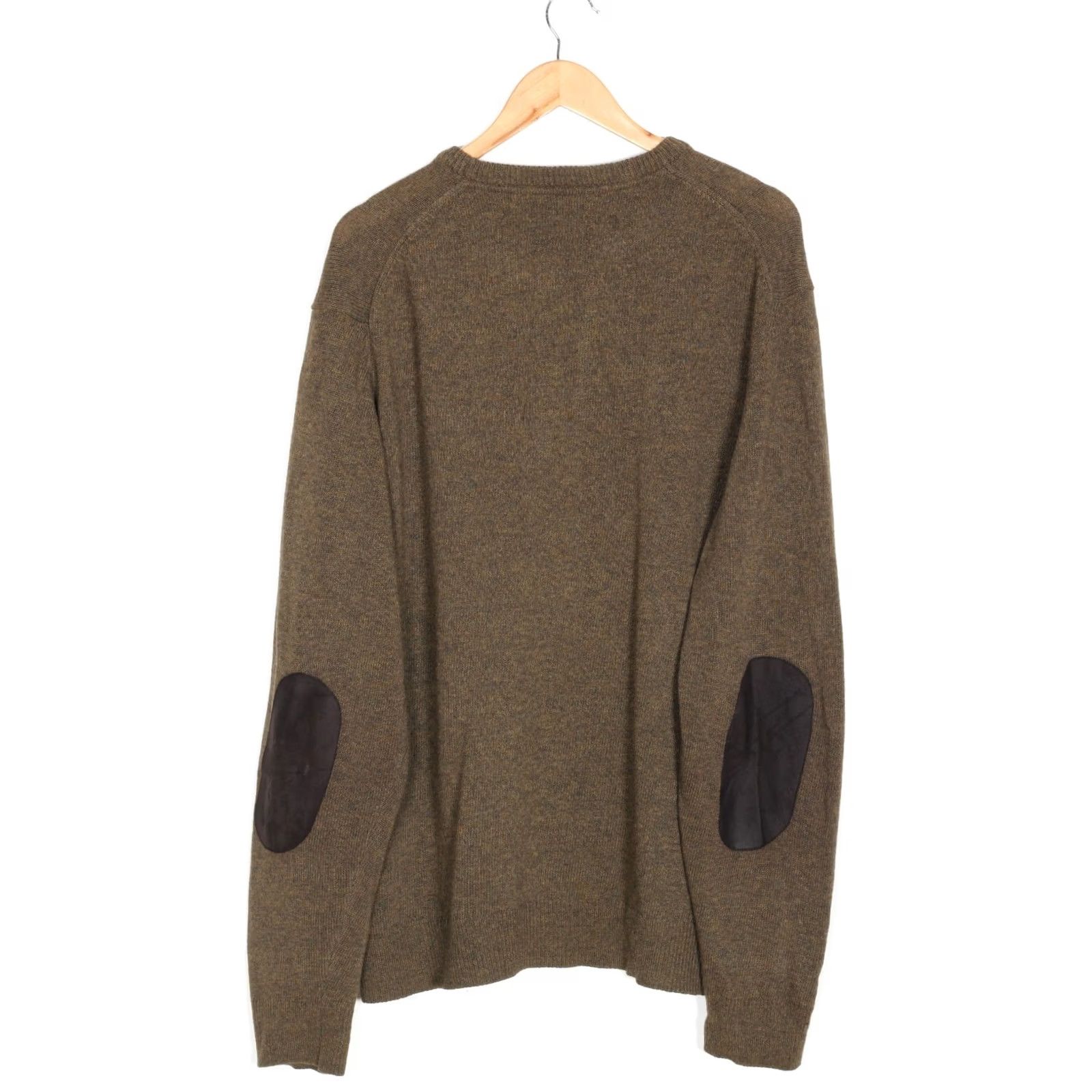 Barbour BARBOUR Essential Crew Knit Jumper Sweater Men Size XXL Wool Elbow VR3880 Size US XXL / EU 58 / 5 - 4 Thumbnail