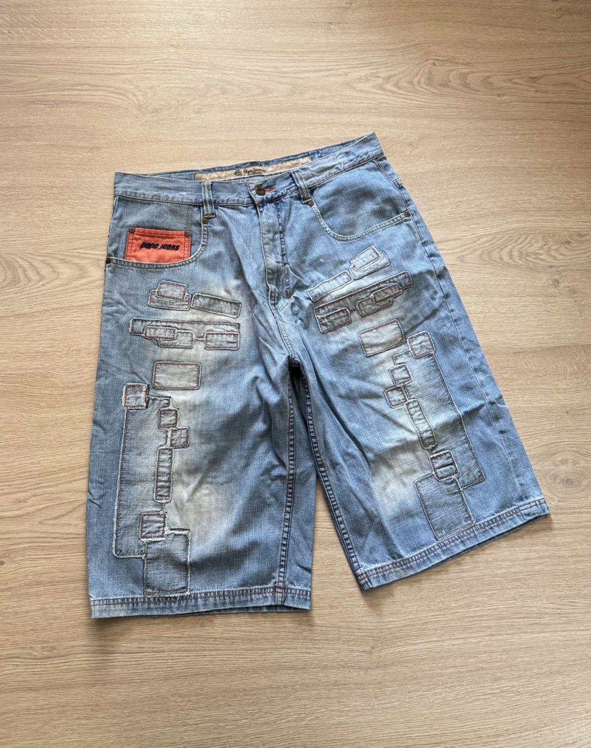 Pepe Jeans Vintage 00’s Pepe Jeans Baggy y2k Baggy denim Hip-Hop Shorts Size US 36 / EU 52 - 1 Thumbnail