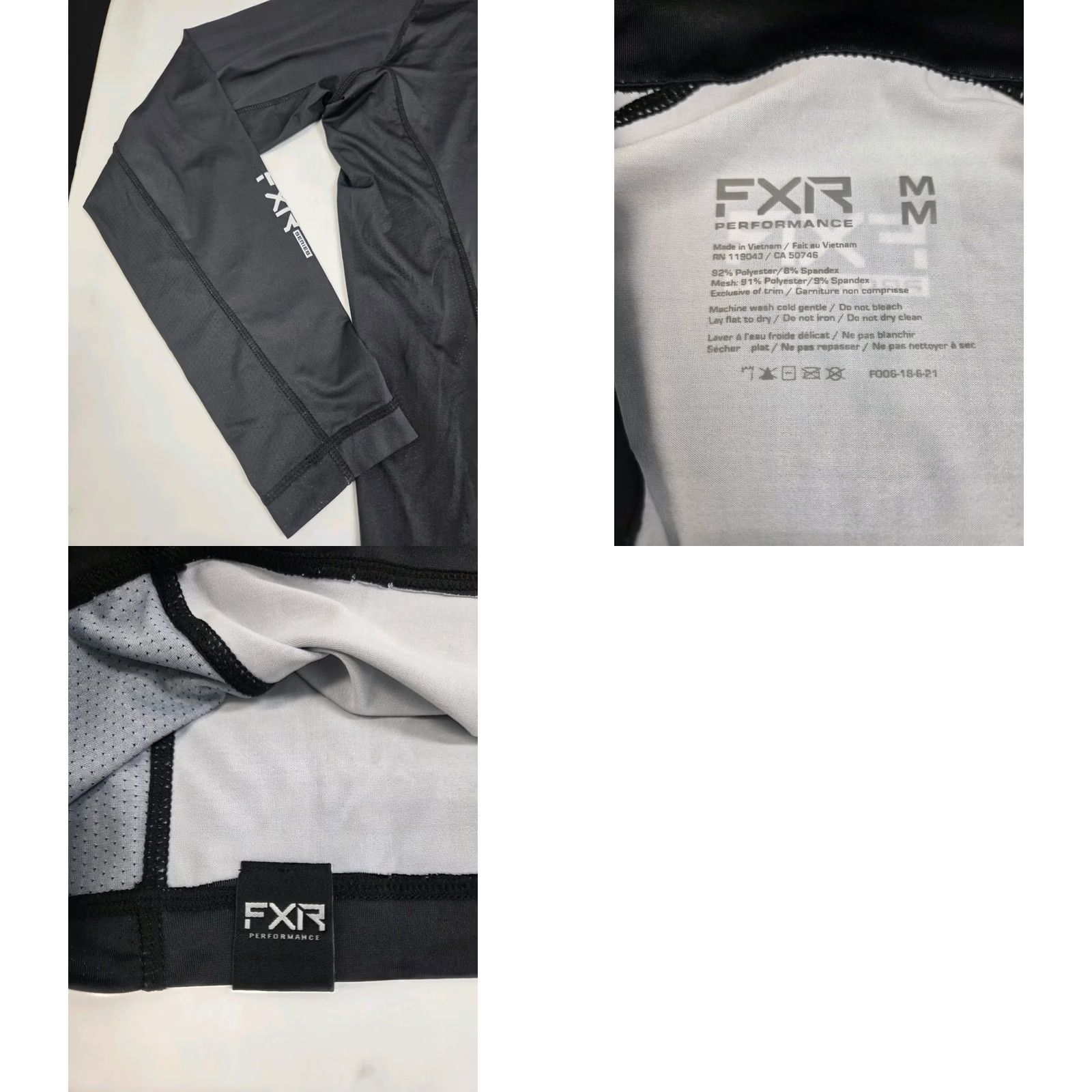Vintage FXR Pro Series Performance Long Sleeve 1/4 Zip Pullover Black Size M Mens Jacket/Coat Solid 3-in-1 UPF 50 Mid-Length Standing Collar Pockets Logo Size US M / EU 48-50 / 2 - 9 Thumbnail