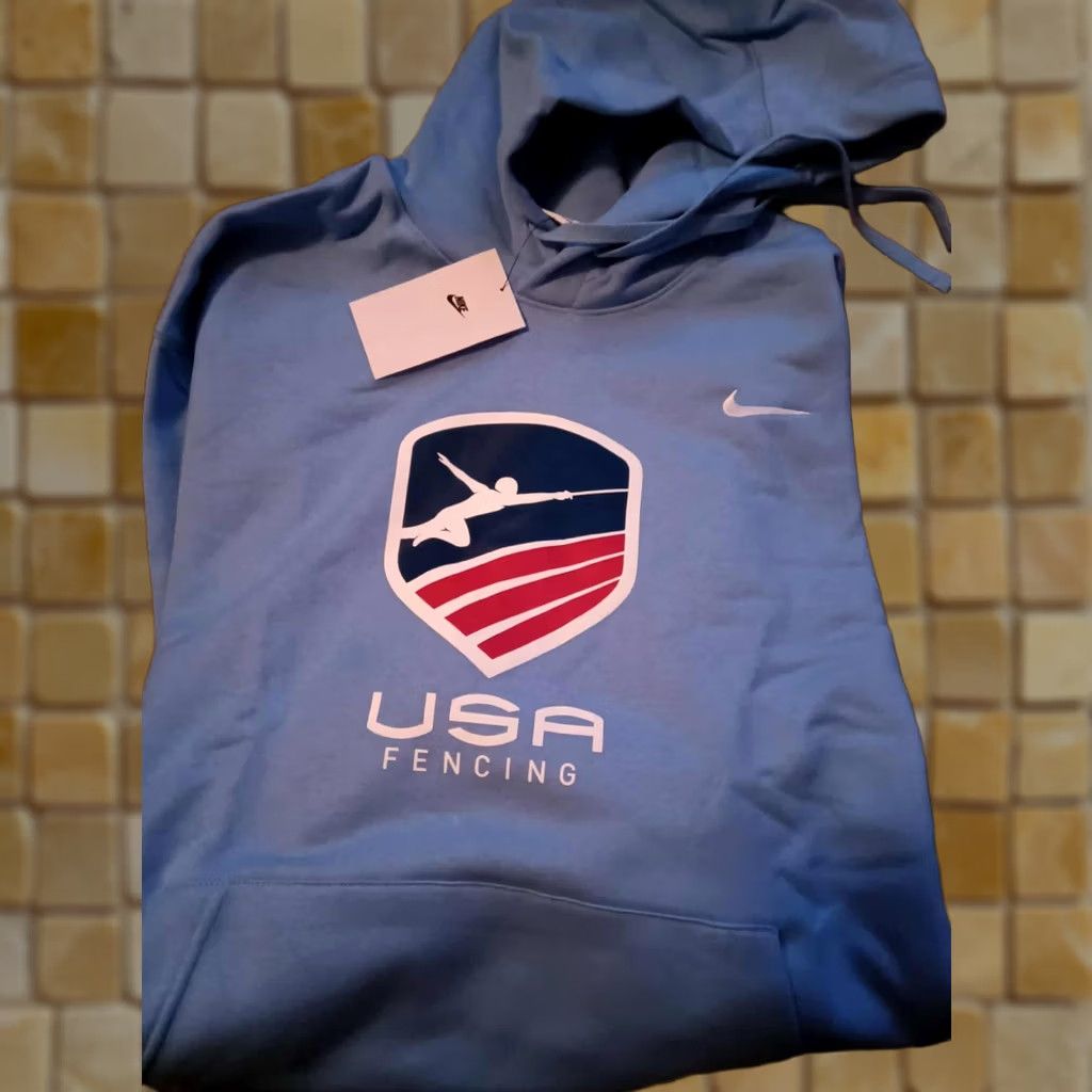 Nike Nike USA blue FENCING Hoodie Mens Pullover size M Sweatshirt Size US M / EU 48-50 / 2 - 1 Thumbnail