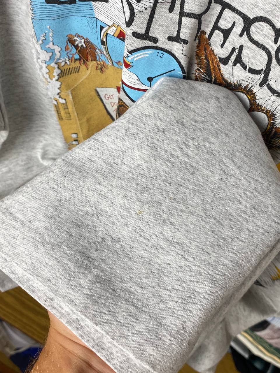 Vintage Vintage All Stressed Out 90s Single Stitch Graphic Tee Size US L / EU 52-54 / 3 - 10 Thumbnail