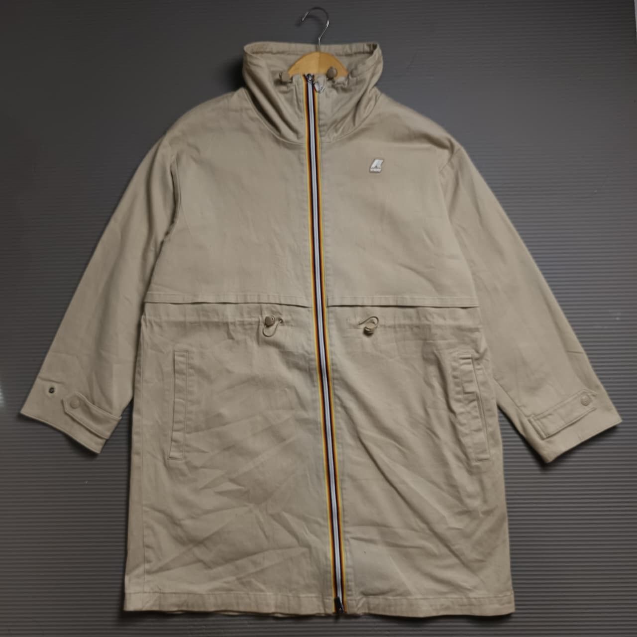 K-Way Beige Parka-Style Drawstring Jacket from K-Way Size US XL / EU 56 / 4 - 1 Thumbnail