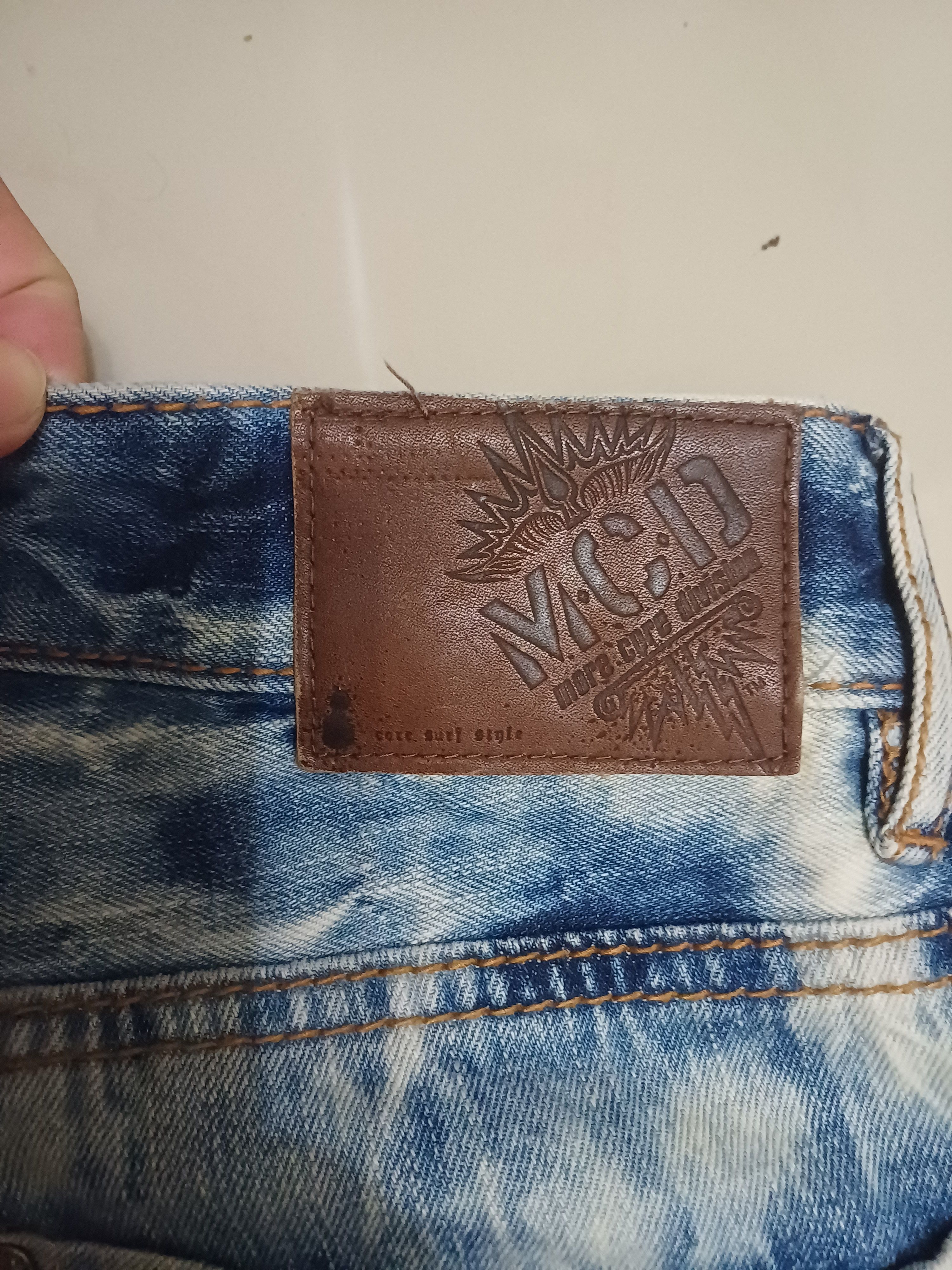 Seditionaries Crazy acid wash jeans Punk Goth Distressed MCD Jeans Size US 30 / EU 46 - 15 Thumbnail