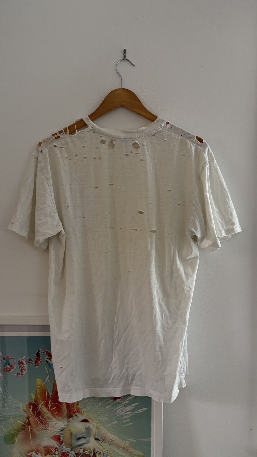 Yohji Yamamoto Vintage Eye Graphic T-Shirt THRASHED Size US M / EU 48-50 / 2 - 2 Thumbnail