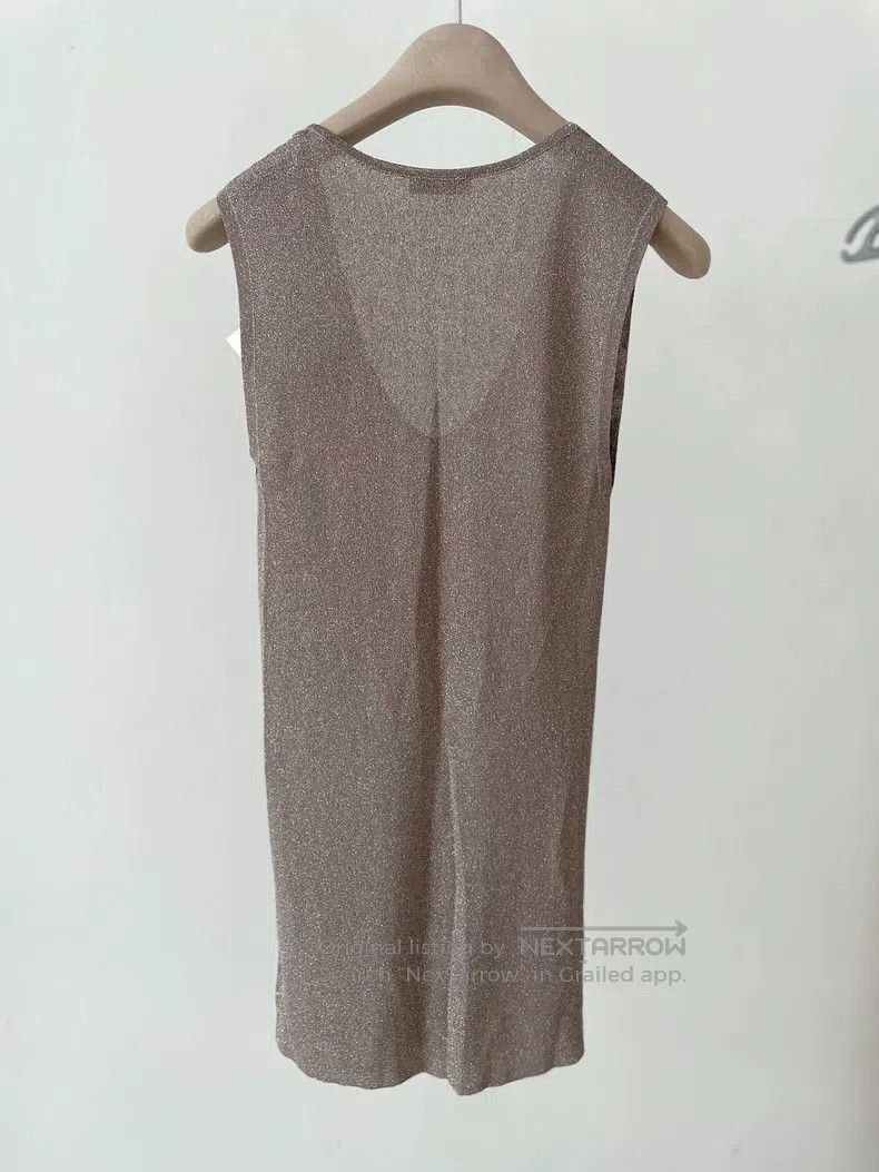 Brunello Cucinelli Brunello Cucinelli Light coffee-colored fully silver-threa Size M / US 6-8 / IT 42-44 - 3 Thumbnail