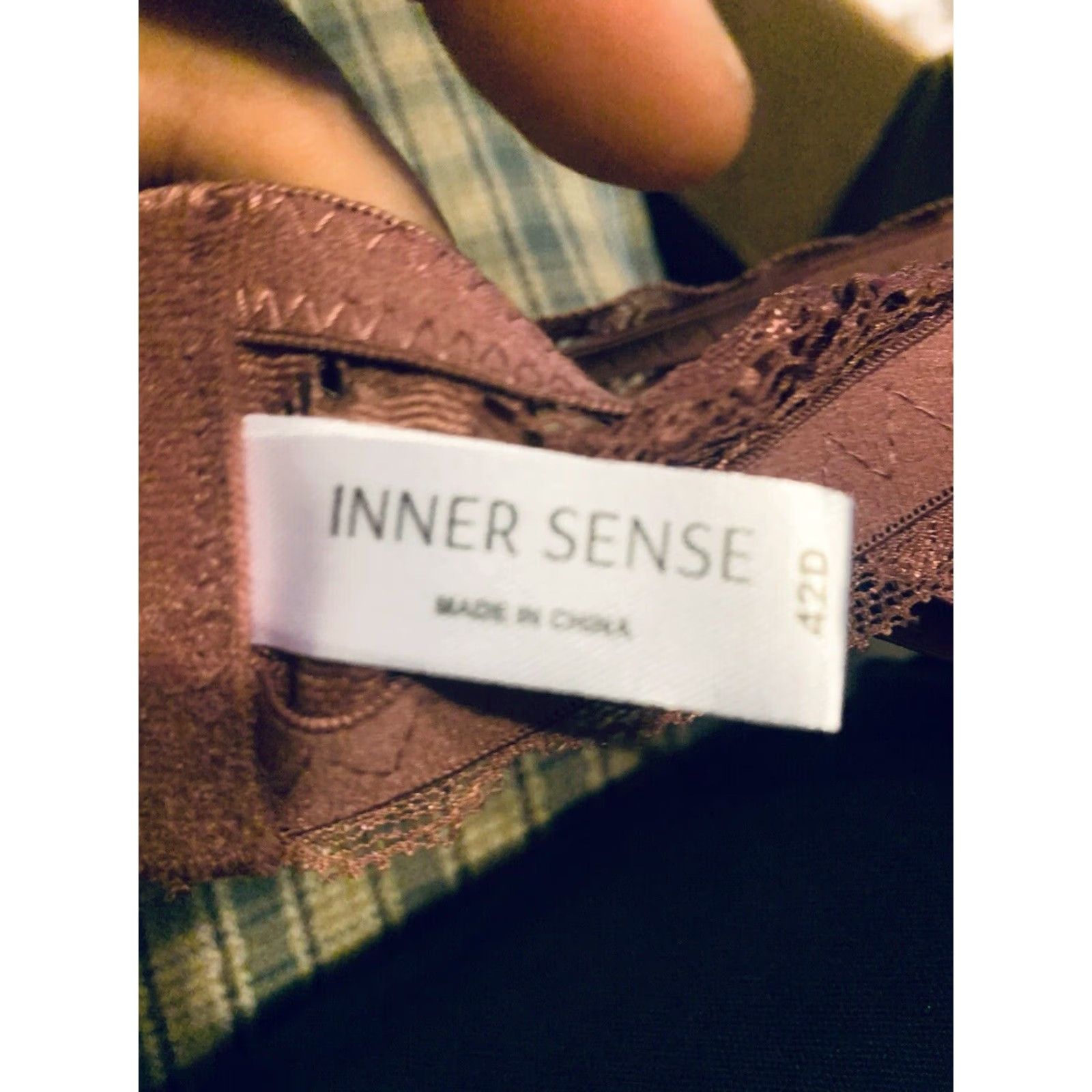 Vintage Inner Sense Sophisticated Comfort Bra 42D NWT Purple Underwired Womens Cop C 42D Solid Lightly Lined Bra Size ONE SIZE - 5 Thumbnail
