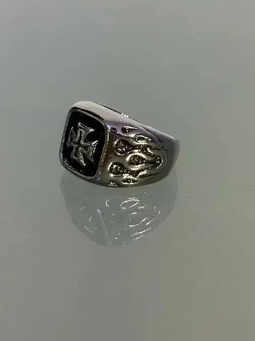 Mizra Jeans Kyoto Silver Fire Cross Ring Size ONE SIZE - 4 Thumbnail