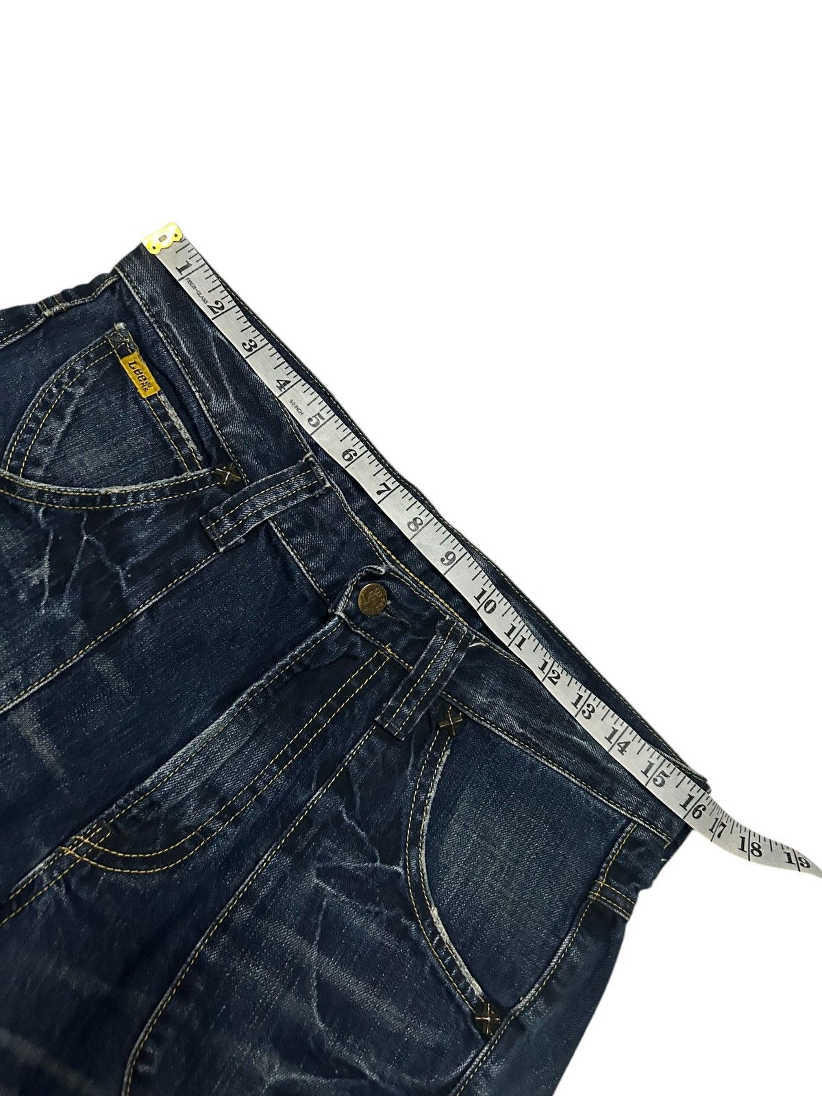 Japanese Brand × Kapital × Vintage Flare Vintage Lee Riders Distressed Jpn Rare Design 🎌🎌☠️🎌☠️ Size US 32 / EU 48 - 15 Thumbnail