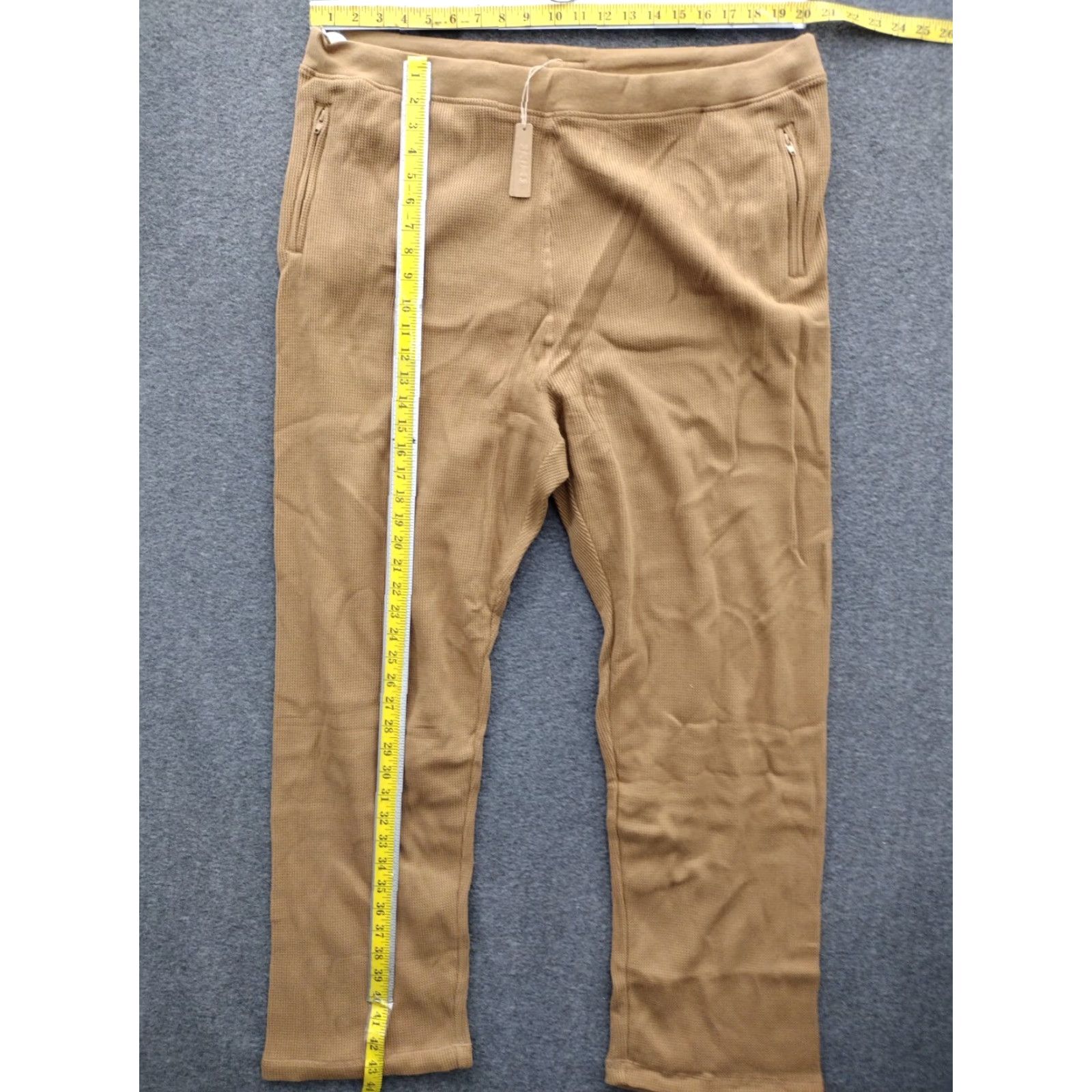 SKIMS SKIMS KIM K Women’s Waffle Loose Pants Color Camel 3X AP-BTM-0903 Size 40" / US 18 - 4 Thumbnail