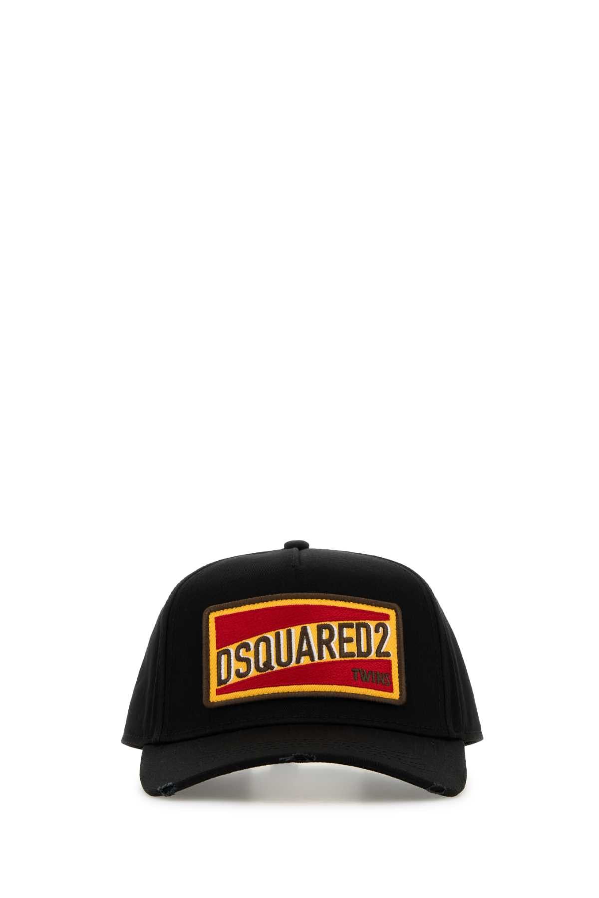 Dsquared2 Black Cotton Baseball Cap Size ONE SIZE - 1 Thumbnail
