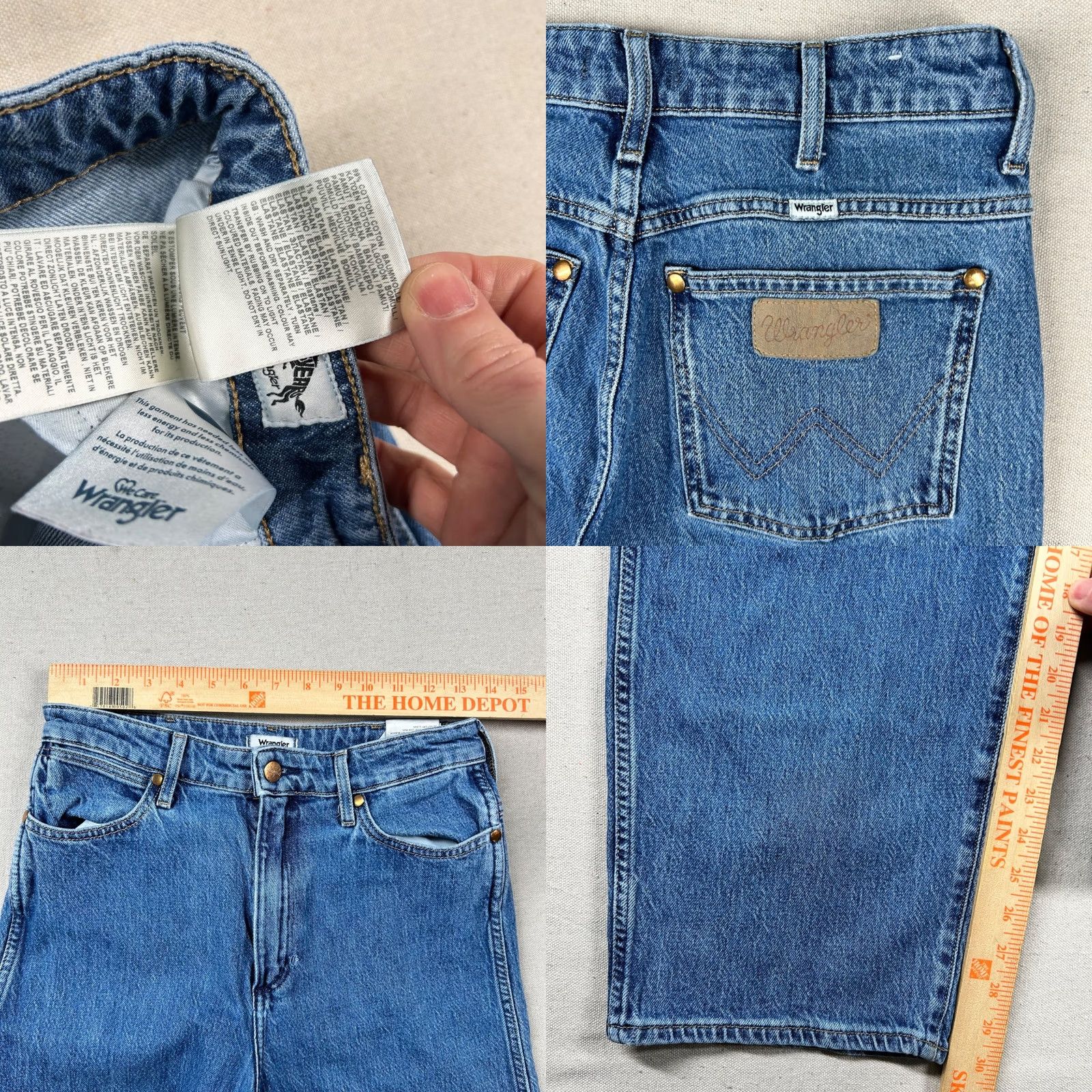 Wrangler VINTAGE Wrangler Barrel Jeans Womens 27 High Rise Cowboy 652 Western Country Farmer Jeans Blue Cotton Spandex 5-Pocket Inseam 31 Womens Size 27" / US 4 / IT 40 - 8 Thumbnail