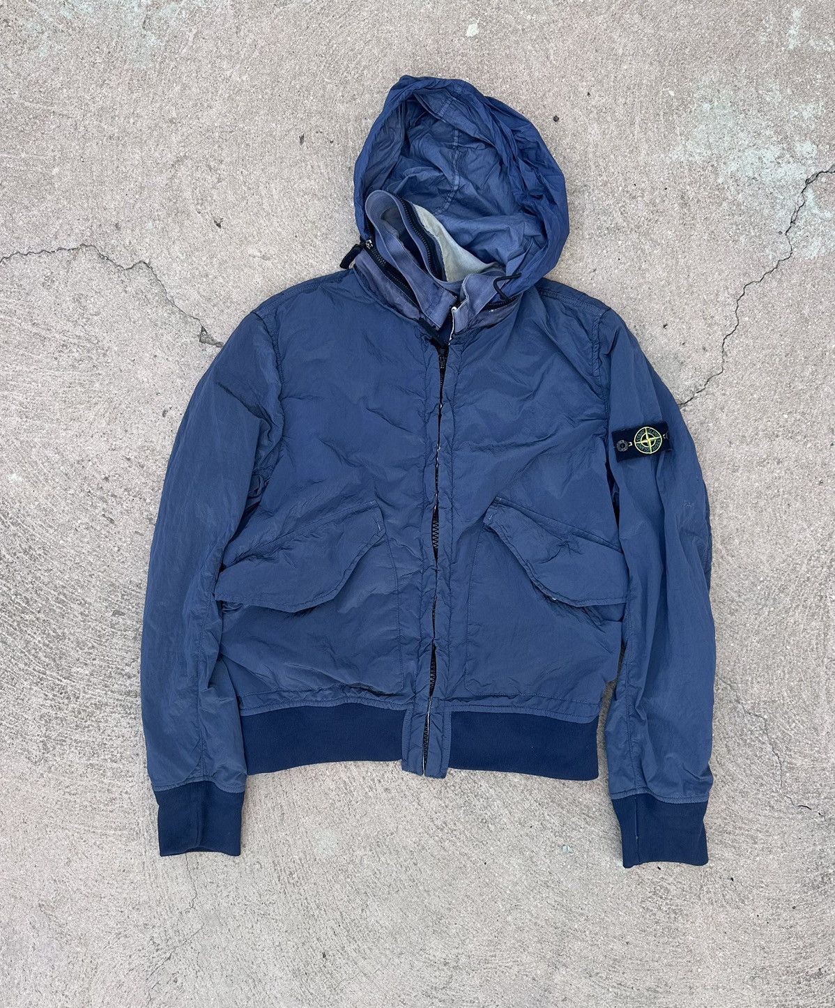 Stone Island Navy Jacket Nylon Metal