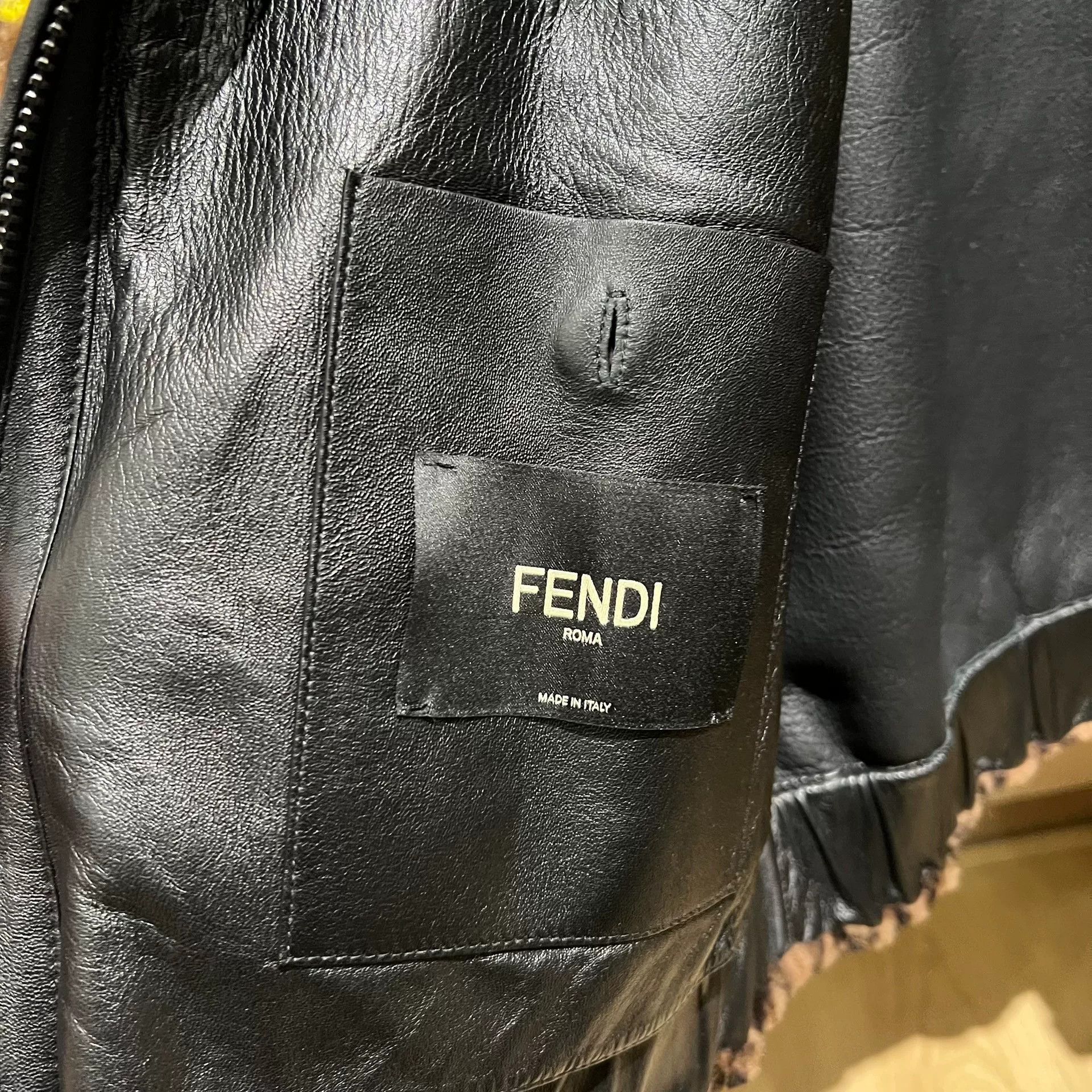Fendi fendi ff printed plush outerwear jacket Size US L / EU 52-54 / 3 - 4 Thumbnail