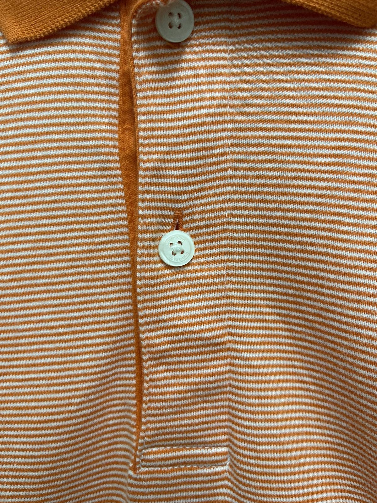 Calvin Klein Calvin Klein Polo shirt Striped Orange Size US L / EU 52-54 / 3 - 3 Thumbnail