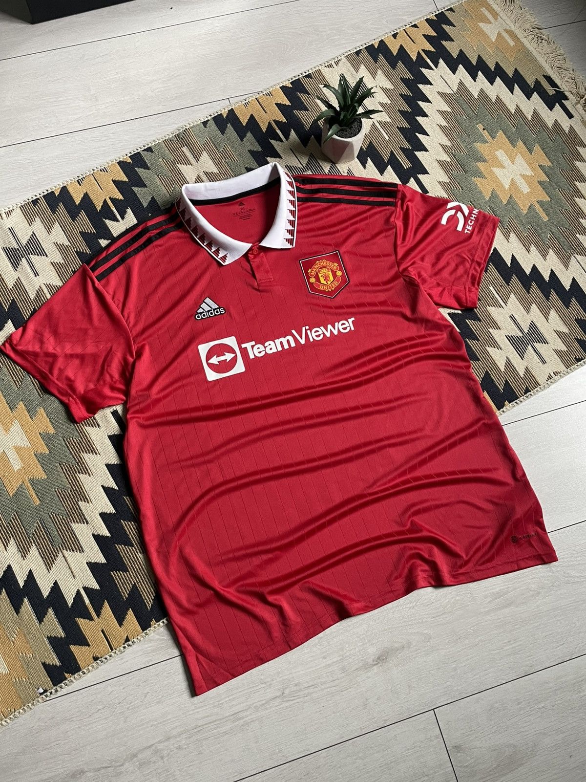 Other Adidas Manchester United 22/23 Home Soccer Blockcore Jersey Size US XXL / EU 58 / 5 - 2 Thumbnail
