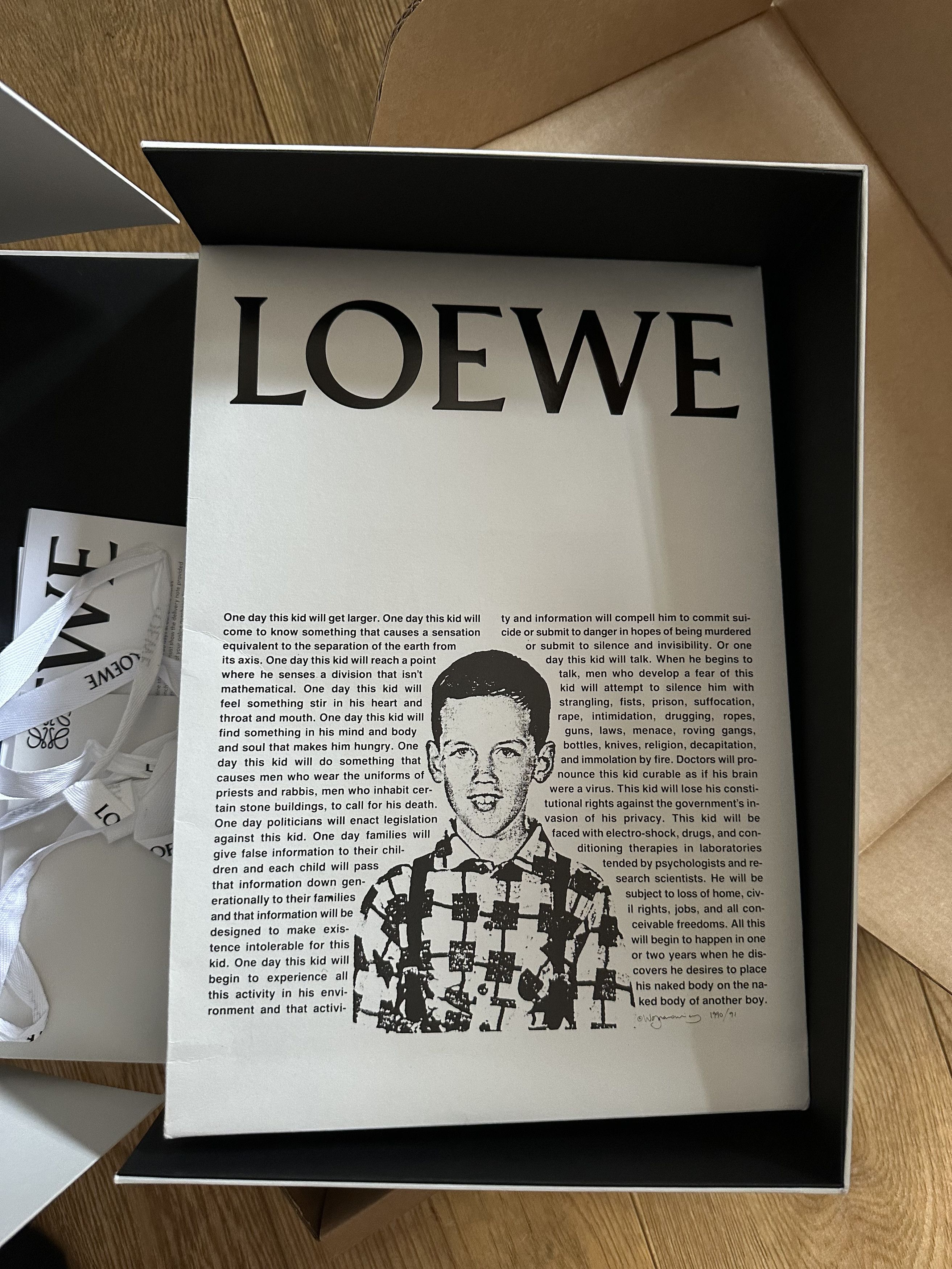 Loewe Loewe X David Wojnarowicz T-Shirt (One Day This Kid...) Size US M / EU 48-50 / 2 - 4 Thumbnail