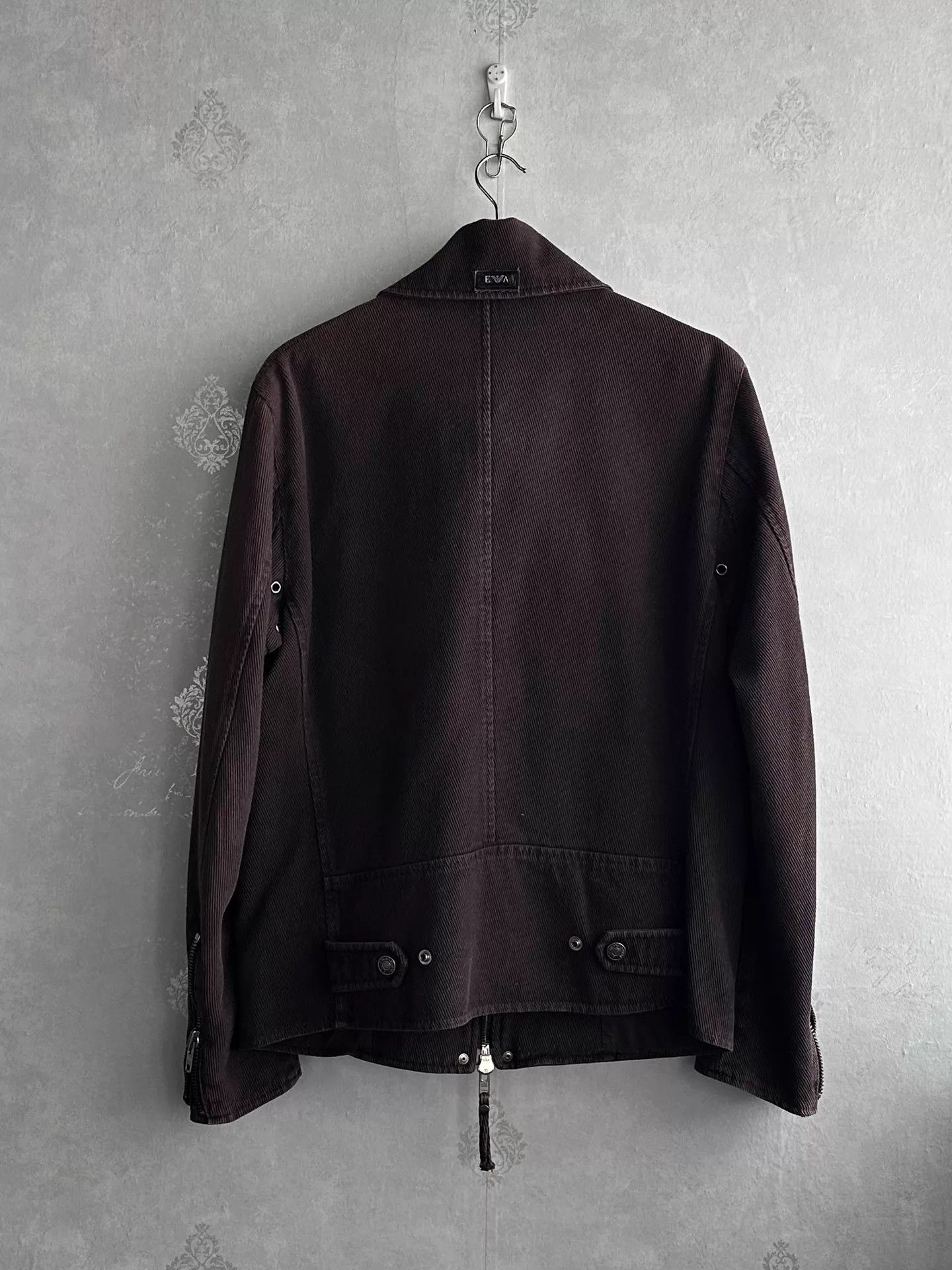 Armani Emporio Armani 00s 7-Zip Washed Brown Jacket M Size US M / EU 48-50 / 2 - 2 Thumbnail