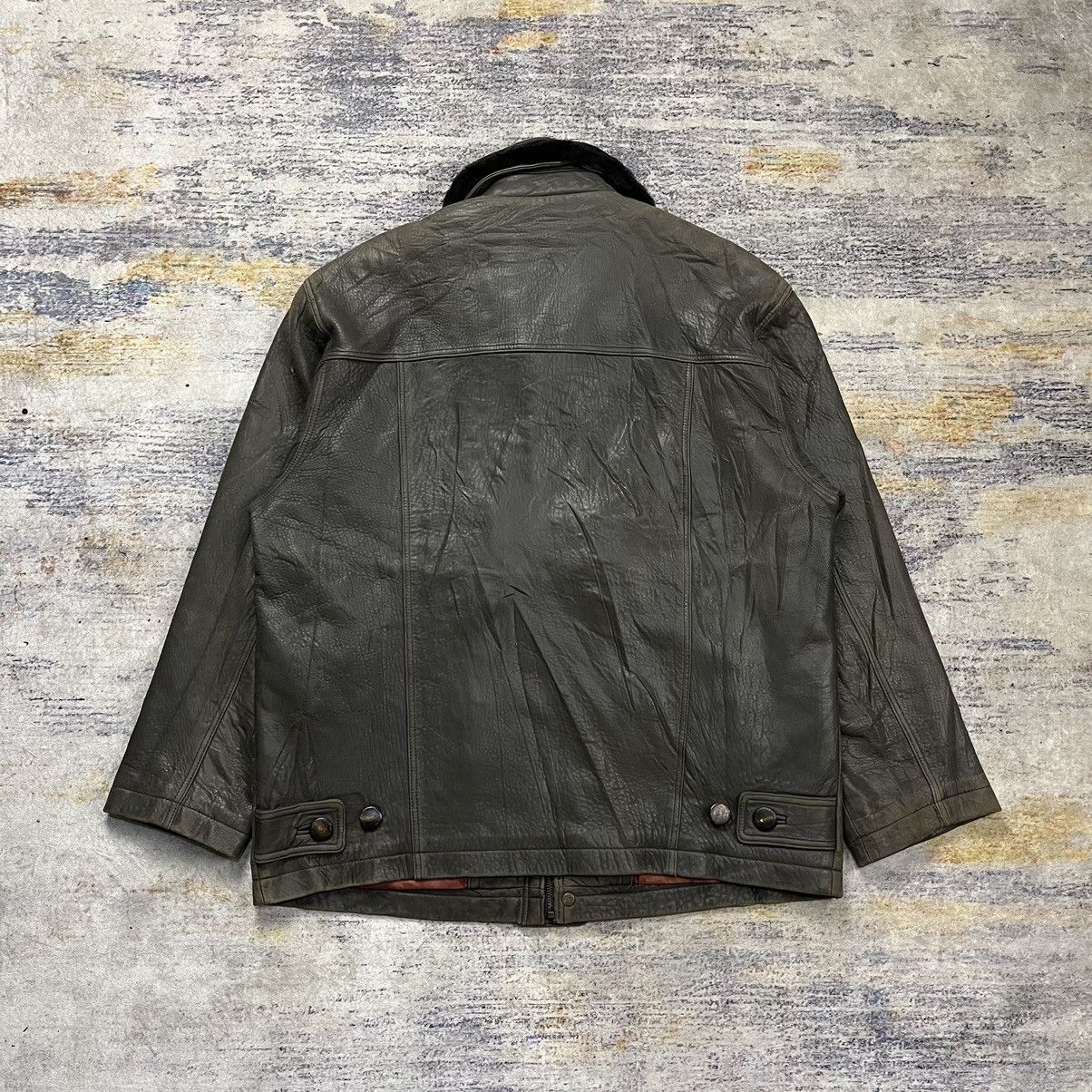 Vintage × Yves Saint Laurent Vintage 90s Yves Saint Laurent leather jacket Size US XL / EU 56 / 4 - 2 Thumbnail