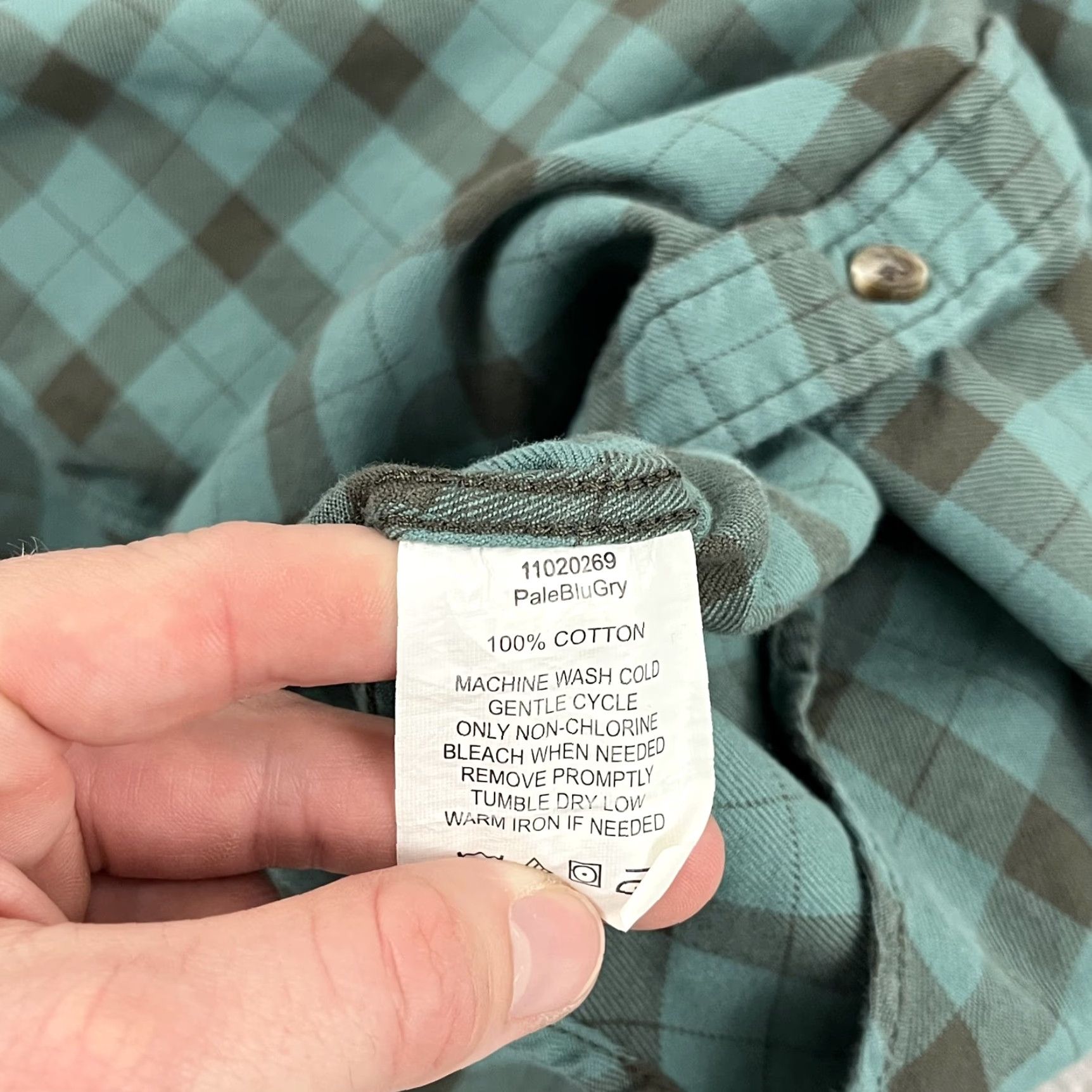 Filson Filson Flannel Shirt Womens Medium Green Gray Plaid Button Up L/S Hiking Outdoor Casual Shirt Women Regular Fit Size M / US 6-8 / IT 42-44 - 6 Thumbnail