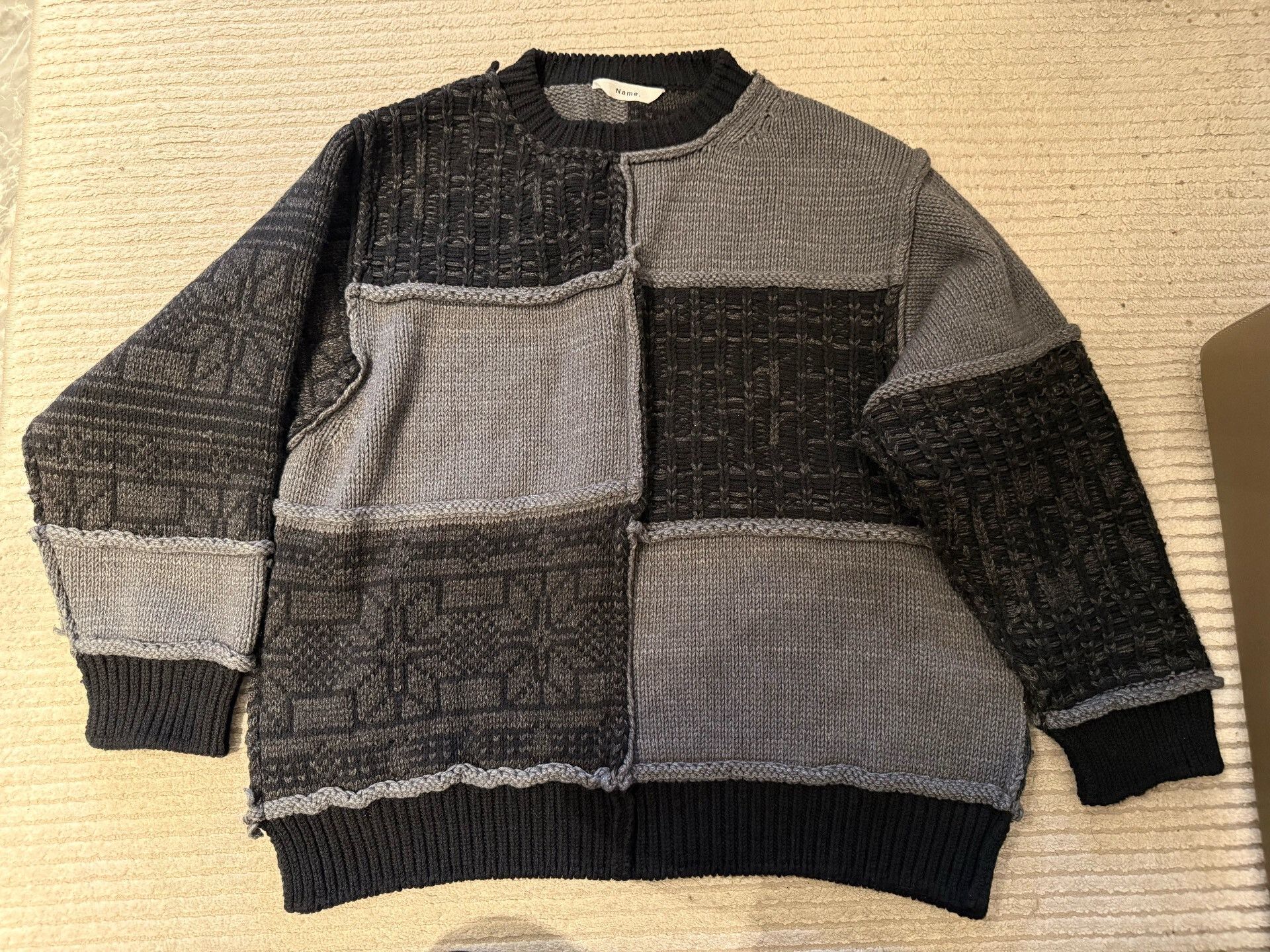 TAIKAN Thick Round Neck Sweater in Gray Size US M / EU 48-50 / 2 - 1 Thumbnail