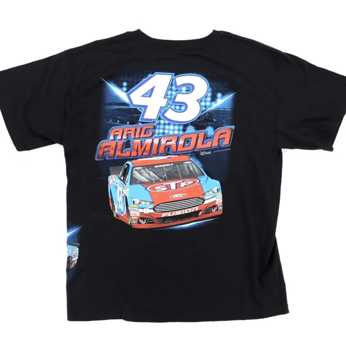 Chase Authentics Chase Authentics Aric Almirola Double Sided Solid T-Shirt Black Men's L Size US L / EU 52-54 / 3 - 4 Thumbnail