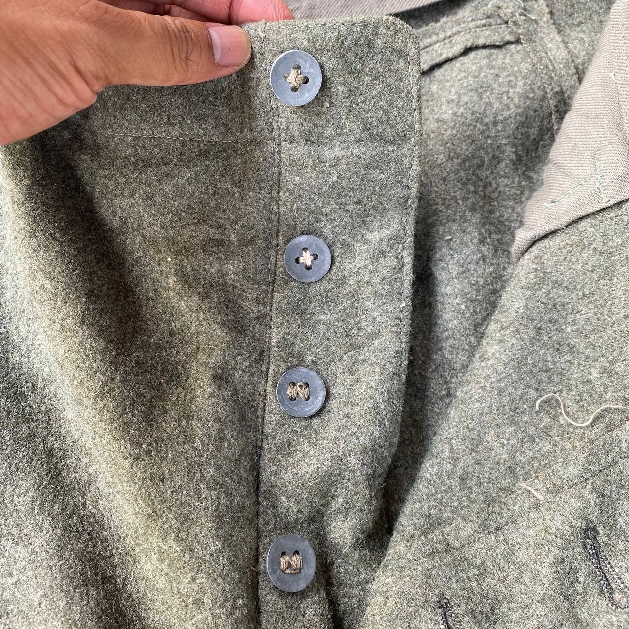 Vintage Extreme Rare Authentic WWI 1918 Military Wool Trousers Size US 34 / EU 50 - 9 Thumbnail
