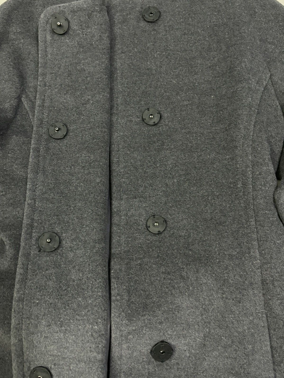Hiroko Koshino Homme Hiroko BIS Wool Blend Overcoat by Designer Hiroko Koshino Size M / US 6-8 / IT 42-44 - 6 Thumbnail