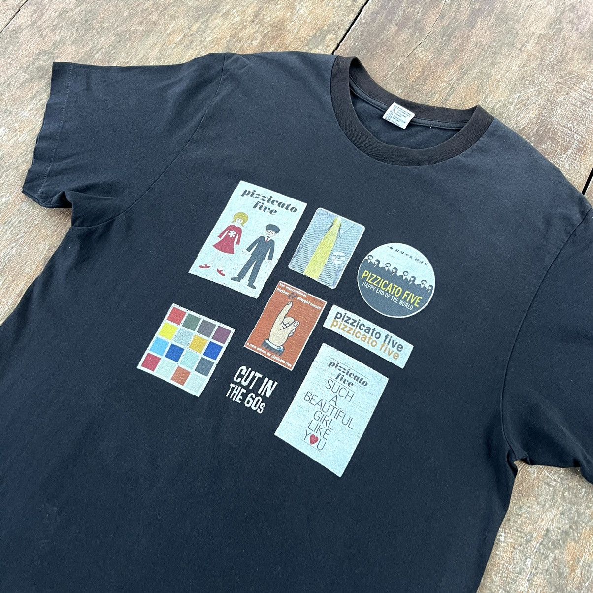 Vintage 90s Levi's X Pizzicato Five Band Rare T Shirt