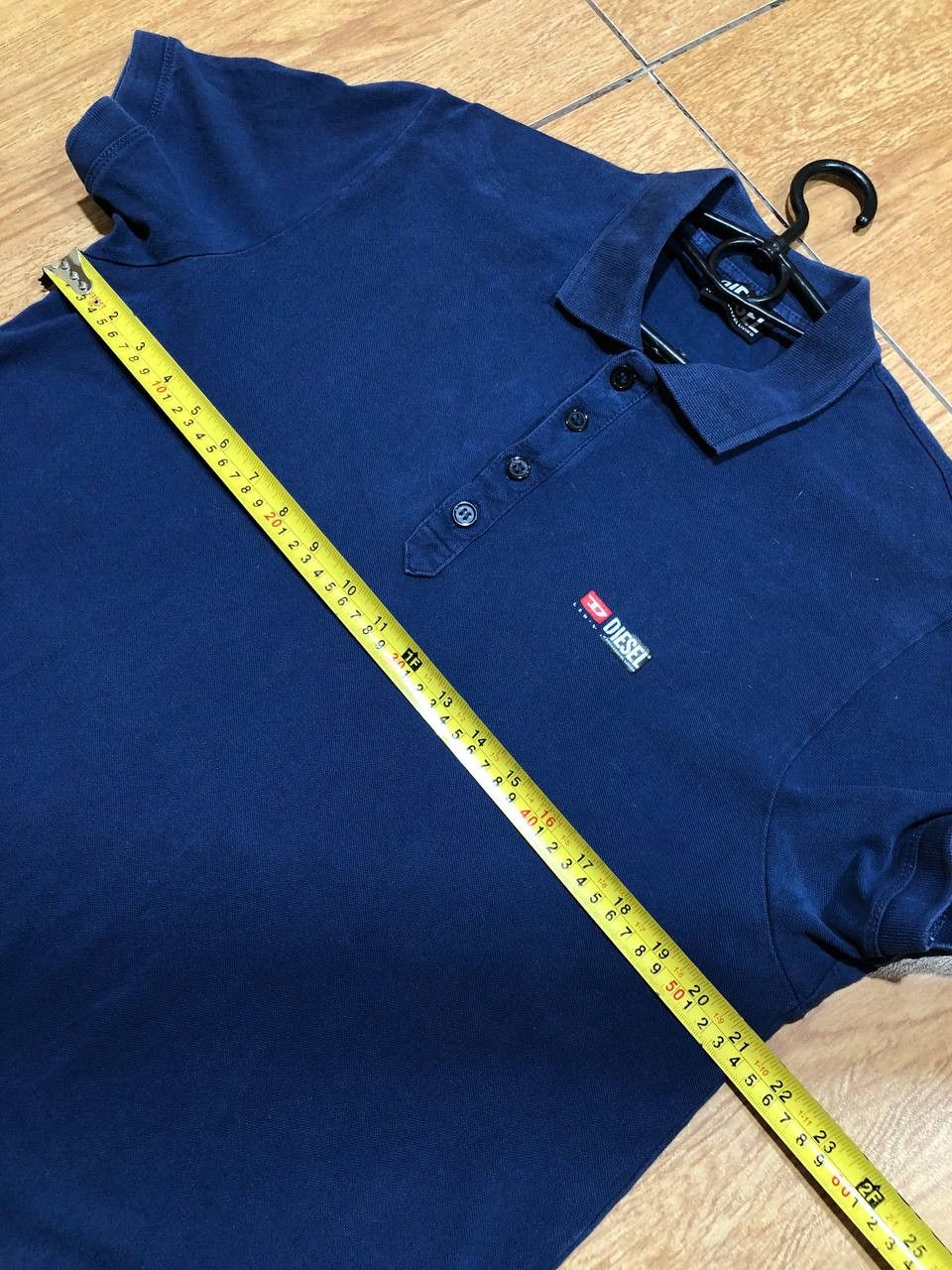 Diesel Vintage Polo Diesel blue logo T-shirt Y2K streetwear Size US L / EU 52-54 / 3 - 10 Thumbnail