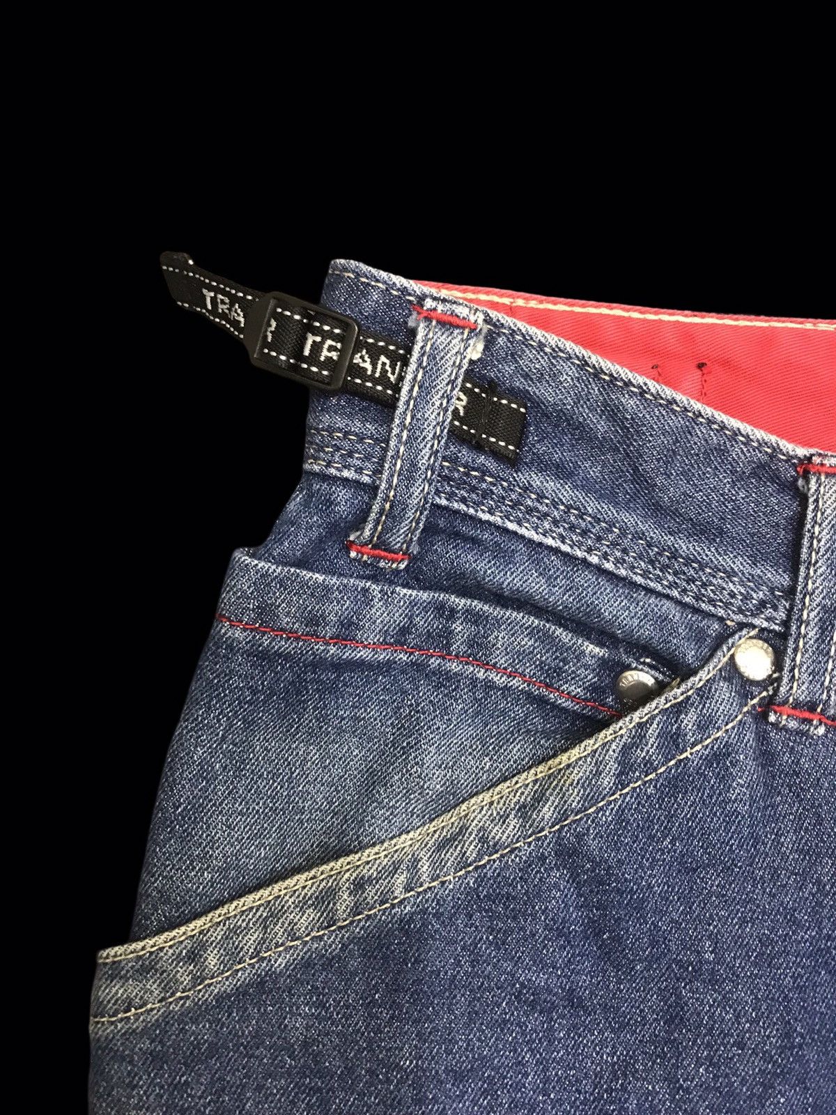 Japanese Brand 💥BAGGY💥TRANSER BAGGY RAPPER DENIM F294 Size US 27 - 7 Thumbnail