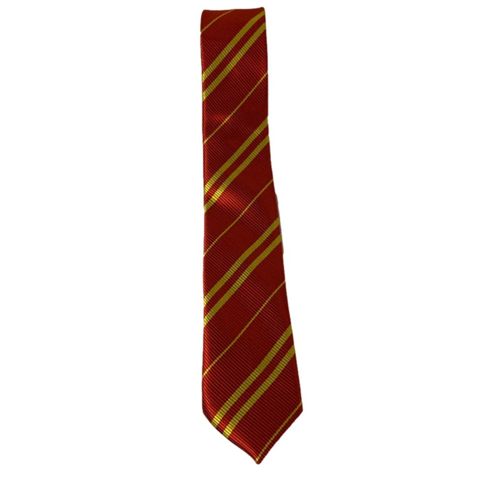 Other Red Yellow Diagonal Stripe Tie Preppy Classic Style 57” Size ONE SIZE - 2 Thumbnail