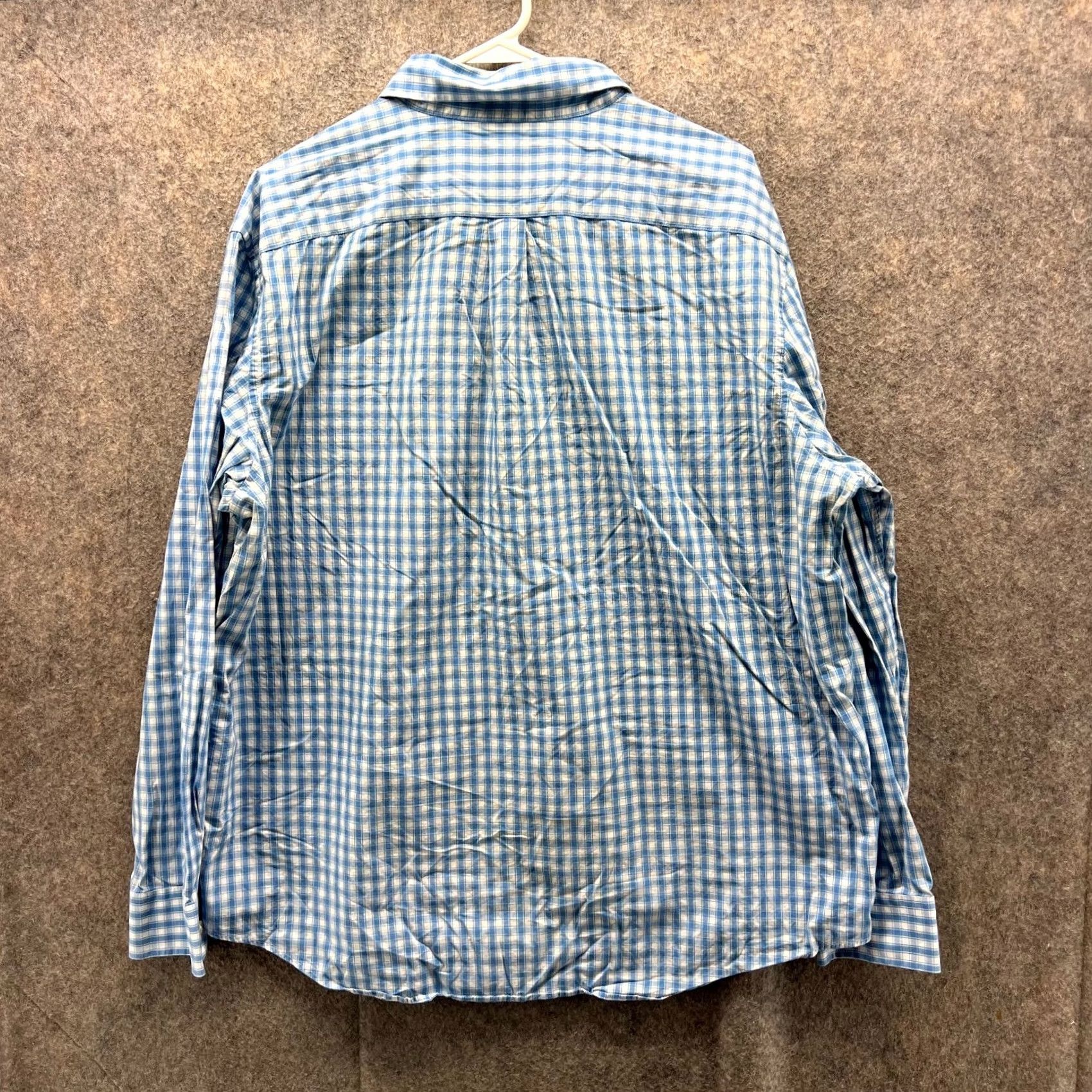 Vineyard Vines Vineyard Vines Shirt Men XL Blue Gingham Button-Down Collar Long Sleeve Size US XL / EU 56 / 4 - 2 Thumbnail