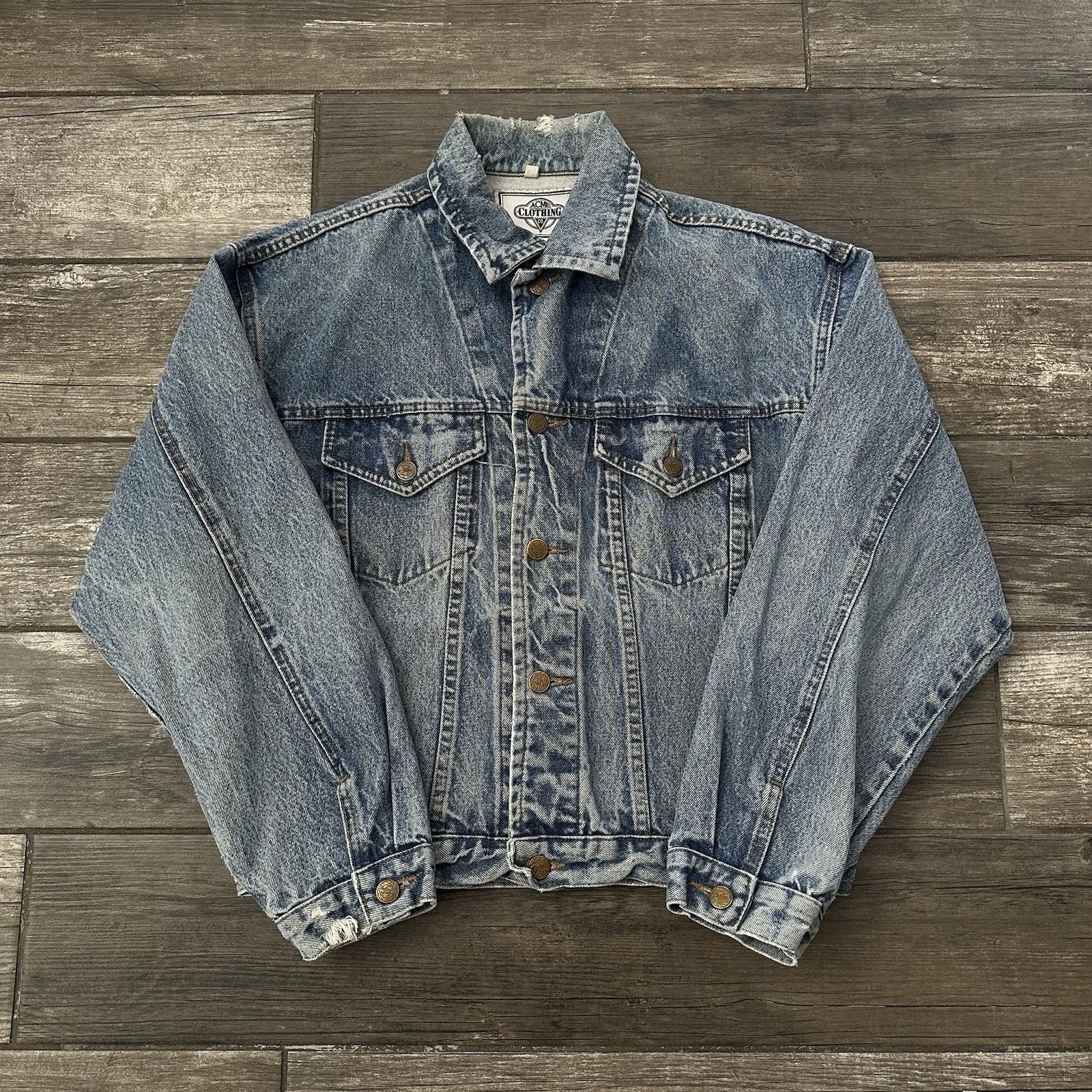 Acme Clothing VTG WARNER BROS ACME CLOTHING LOONEY TUNES BLUE DENIM TRUCKE Size US M / EU 48-50 / 2 - 2 Thumbnail