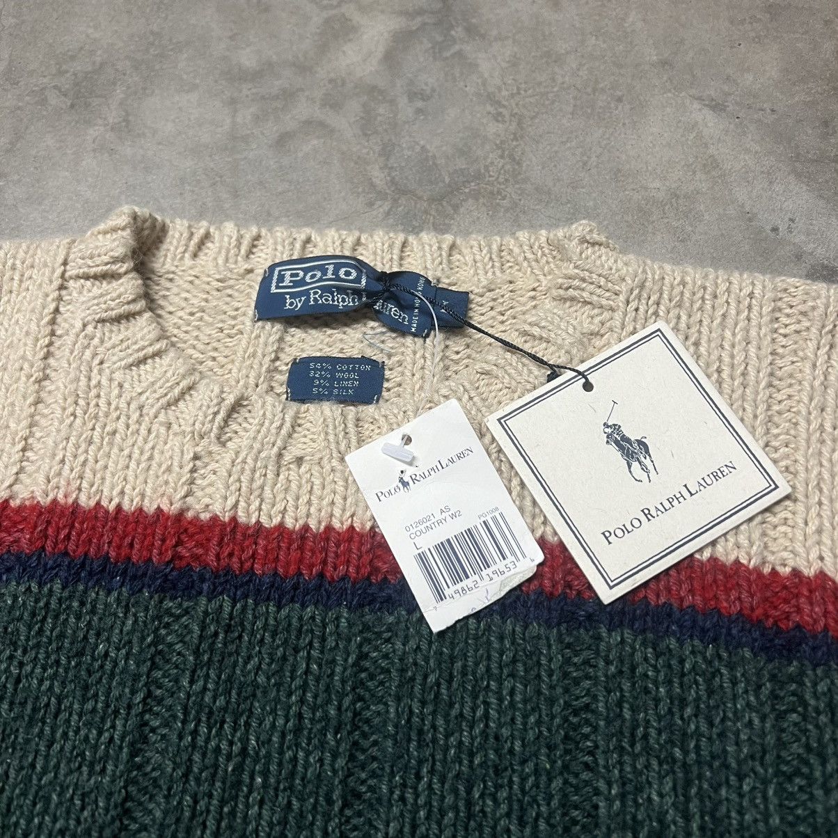 Polo Ralph Lauren × Ralph Lauren × Vintage Vintage 2000’s Polo Ralph Lauren Essential Knitted Sweater Size US L / EU 52-54 / 3 - 6 Thumbnail