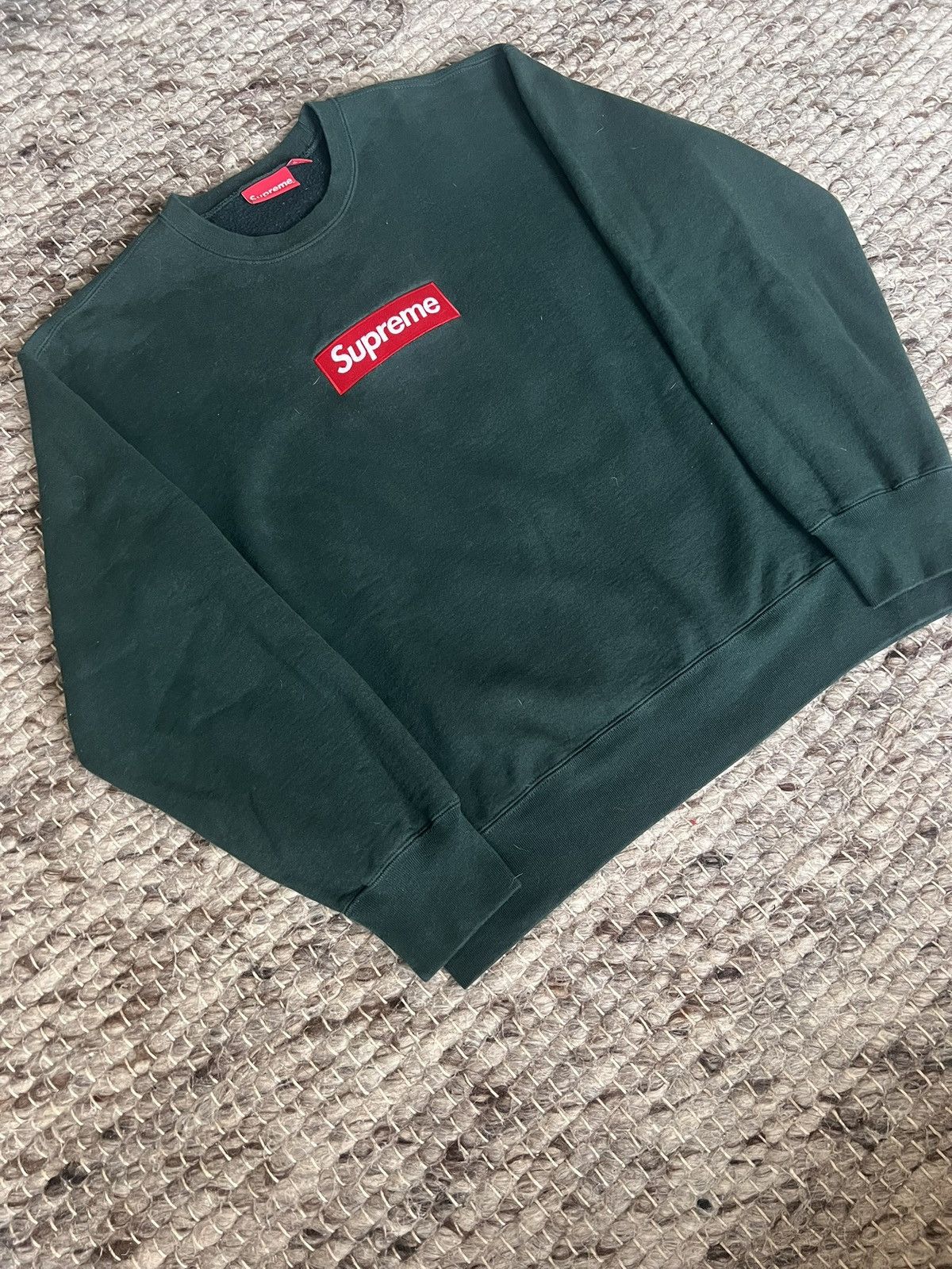 Supreme Supreme Crewneck FW22 Pinegreen Size US M / EU 48-50 / 2 - 1 Thumbnail