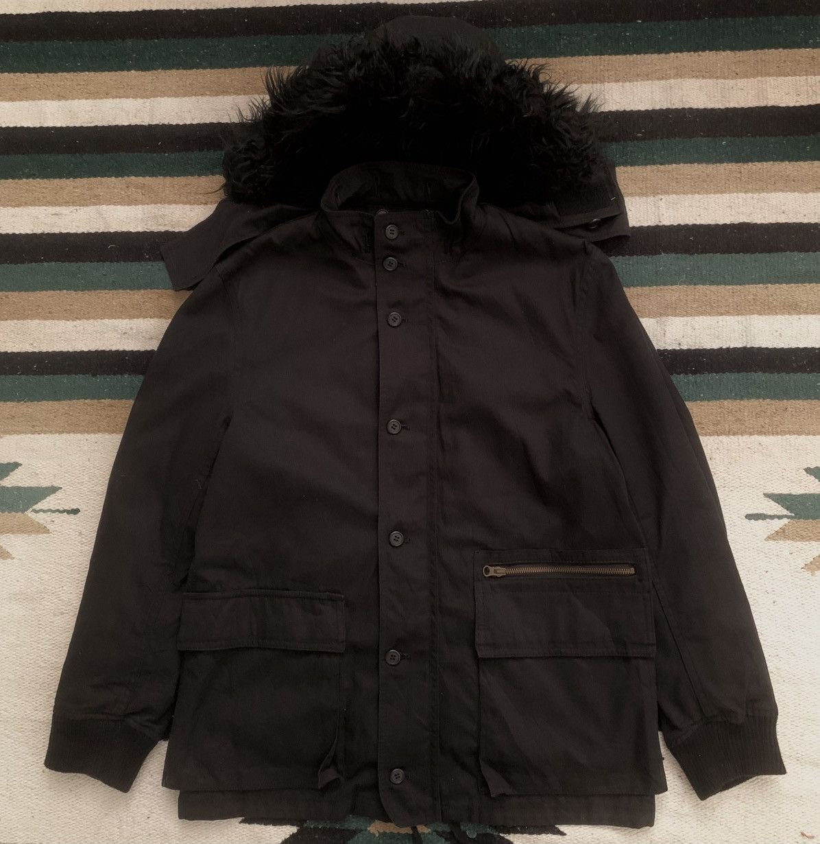 PPFM (A44) Ppfm Fur Lining Heavy Jacket Military Hoodie Jacket Size US M / EU 48-50 / 2 - 1 Thumbnail