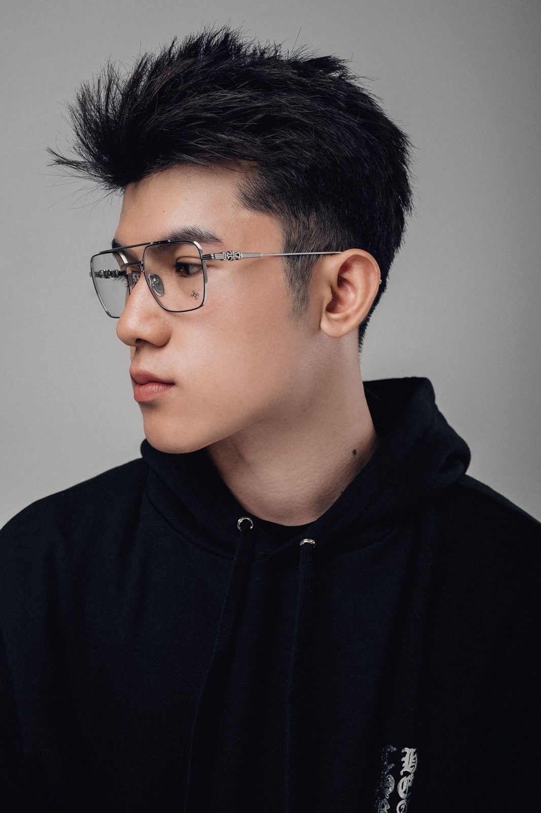 Chrome Hearts CHROME HEARTS MAGNUM II MATTE BLACK/SHINY SILVER GLASSES Size ONE SIZE - 9 Thumbnail