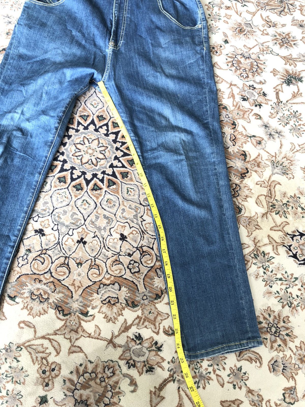 Issey Miyake × Japanese Brand × mercibeaucoup NE NET BUCKLE BACK JEANS Size US 32 / EU 48 - 19 Thumbnail