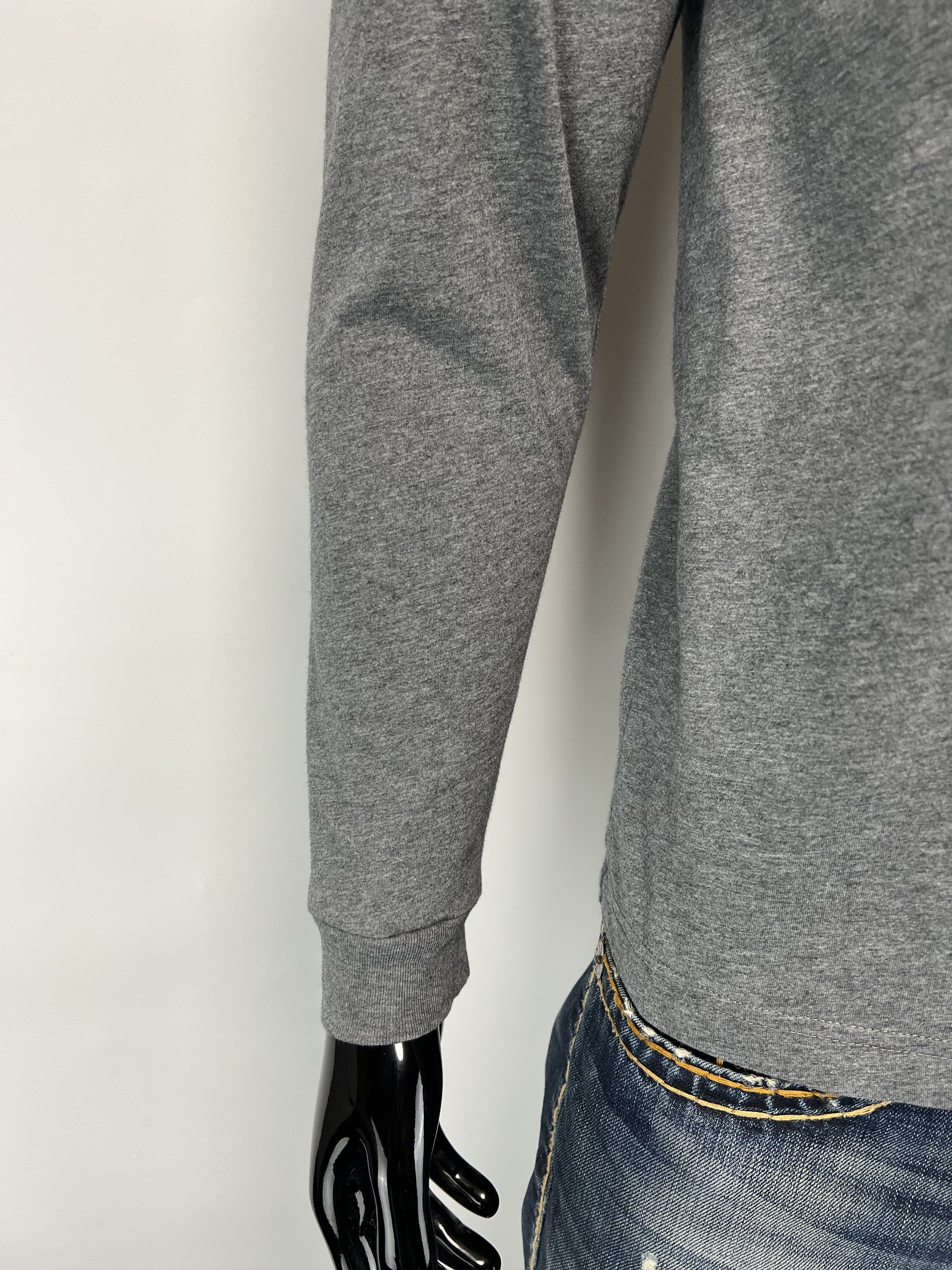 Diesel Diesel Men's Gray Long Sleeve T Shirt Big Logo Size S Size US S / EU 44-46 / 1 - 6 Thumbnail