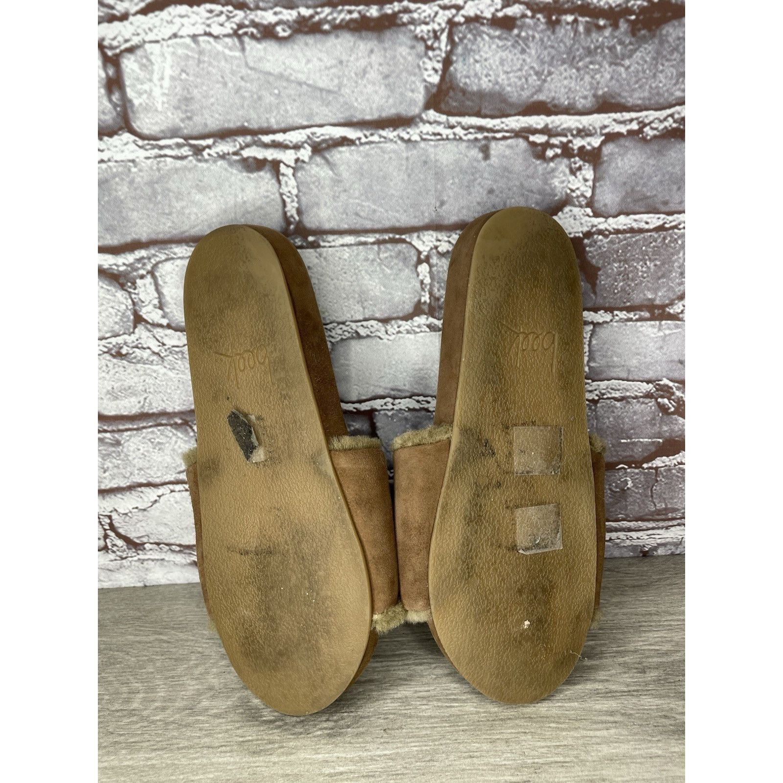 beek Beek Brown Sherpa Lining Brown Suede Leather Slides Sandals Size US 10 / IT 40 - 7 Thumbnail