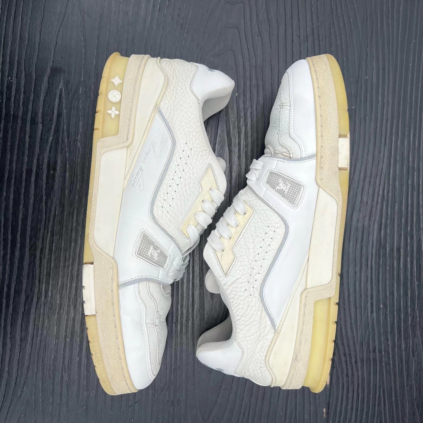 Louis Vuitton LV Trainer White Cement 43/US9 Original Box Quick Sale Size US 10 / EU 43 - 3 Thumbnail