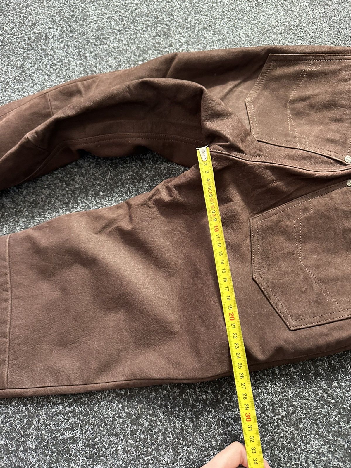 Cowboy Equipment × Leather 🚨GRAIL BOOTCUT BROWN Cowboy Biker Leather Pants Size 24" / US 00 / IT 34 - 15 Thumbnail
