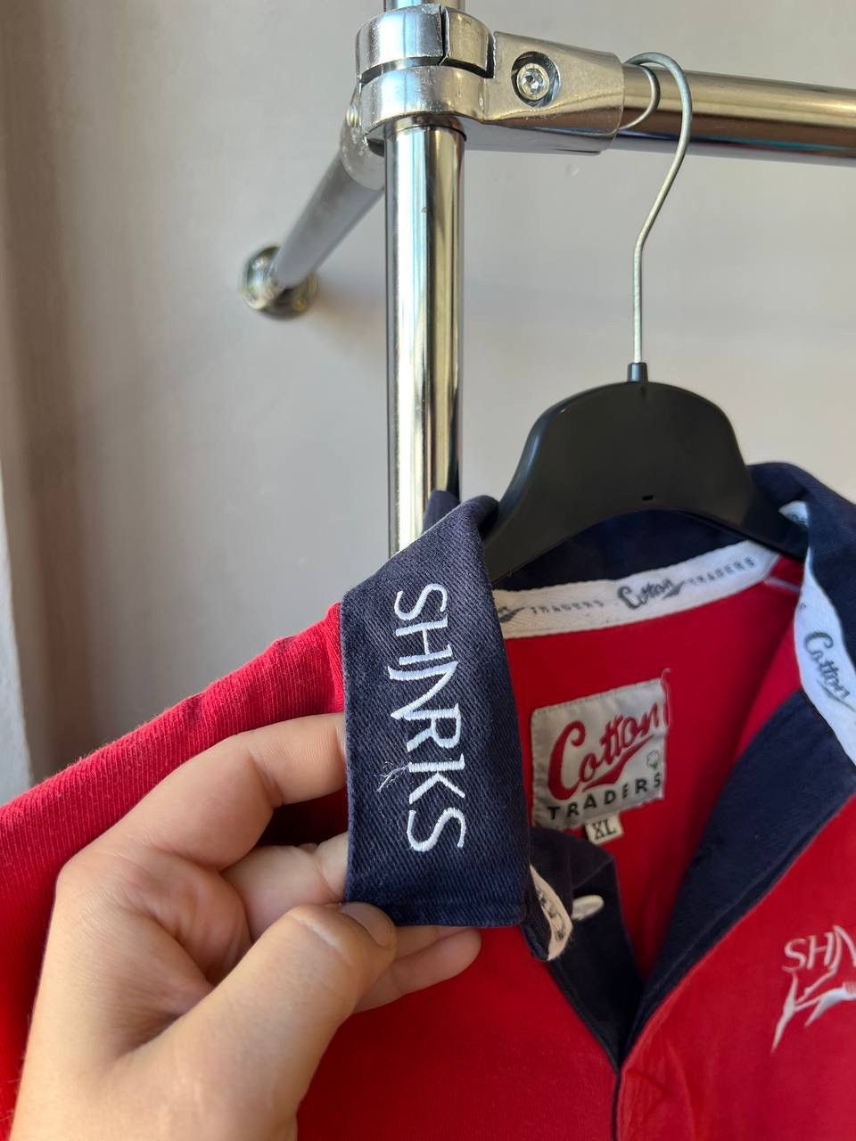Cotton Traders 1998/99 SHARKS RUGBY AWAY RARE UNION SHIRT JERSEY SIZE XL Size US XL / EU 56 / 4 - 6 Thumbnail