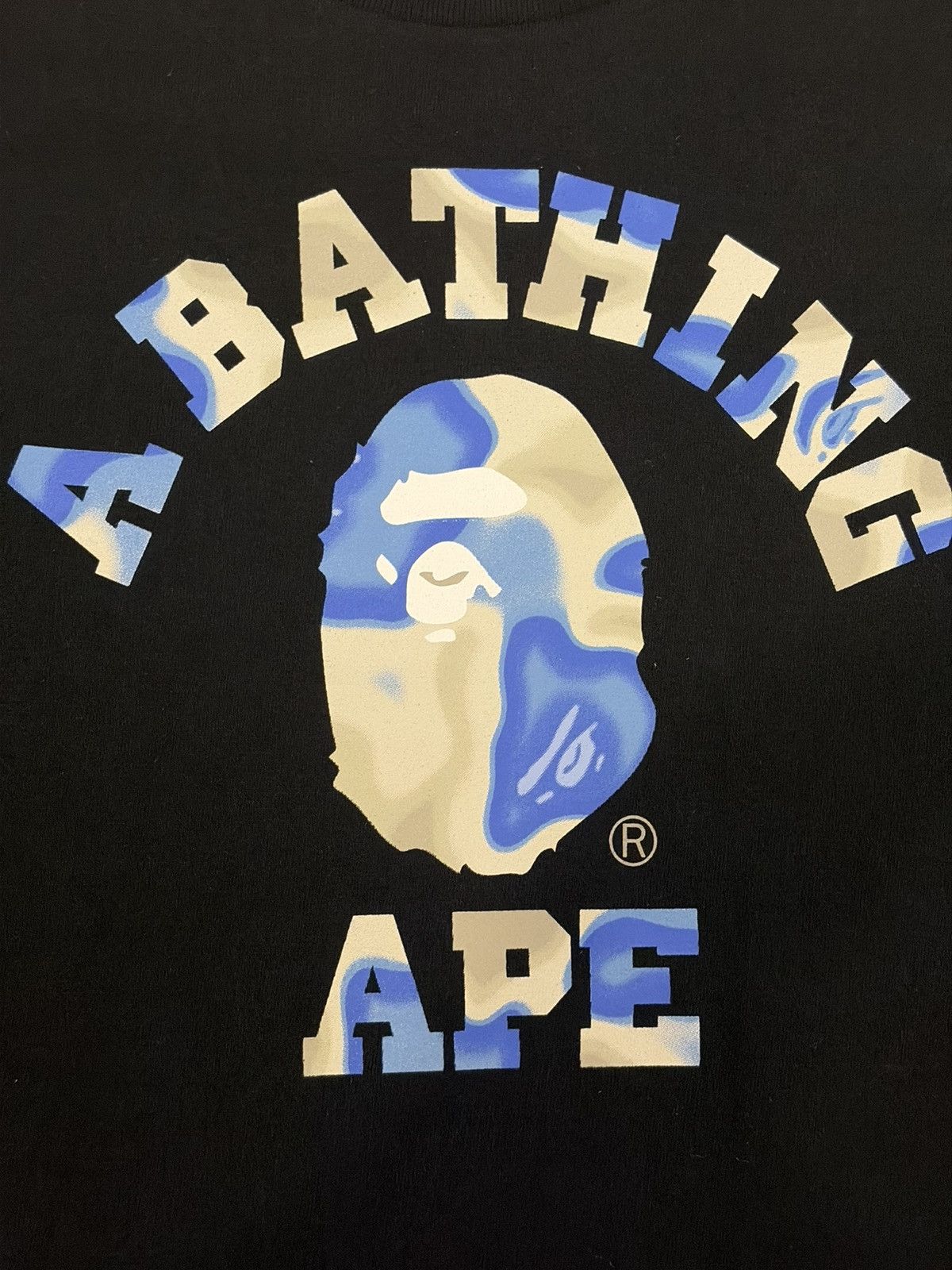 Bape Bape liquid camo college tee Size US S / EU 44-46 / 1 - 2 Thumbnail