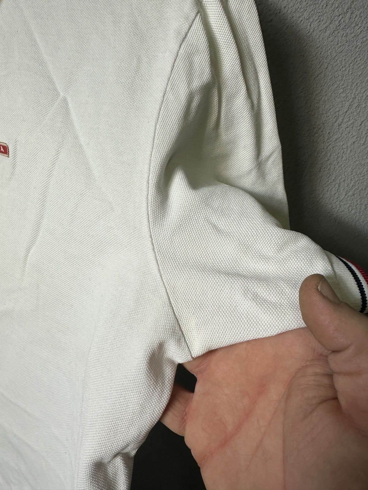 Prada Prada Polo Tshirt Tee Logo Red Rare Y2K Size US M / EU 48-50 / 2 - 9 Thumbnail