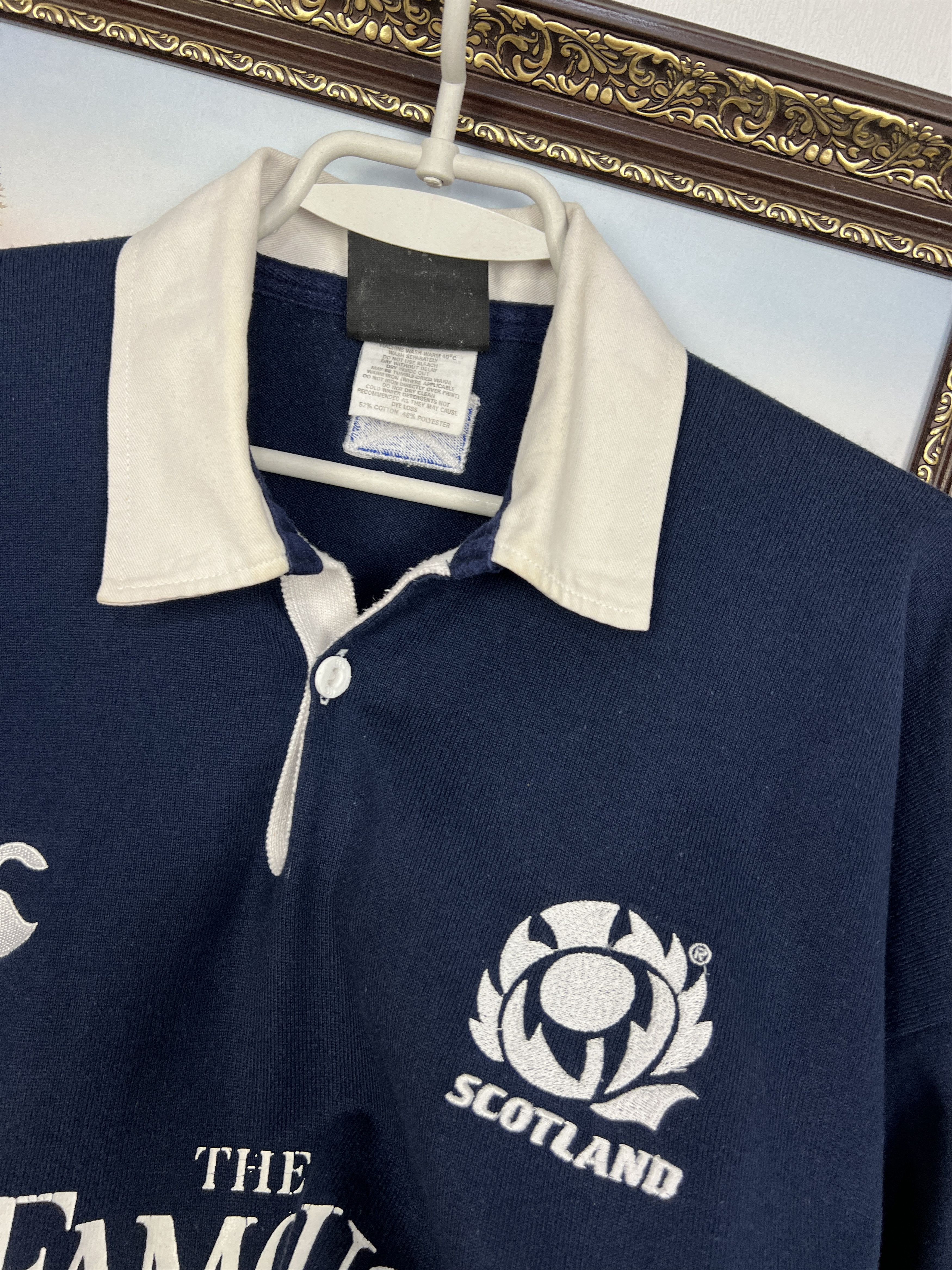 Vintage Vintage 90's Cunterbury Scotland Rugby Union Jersey National Size US XL / EU 56 / 4 - 4 Thumbnail